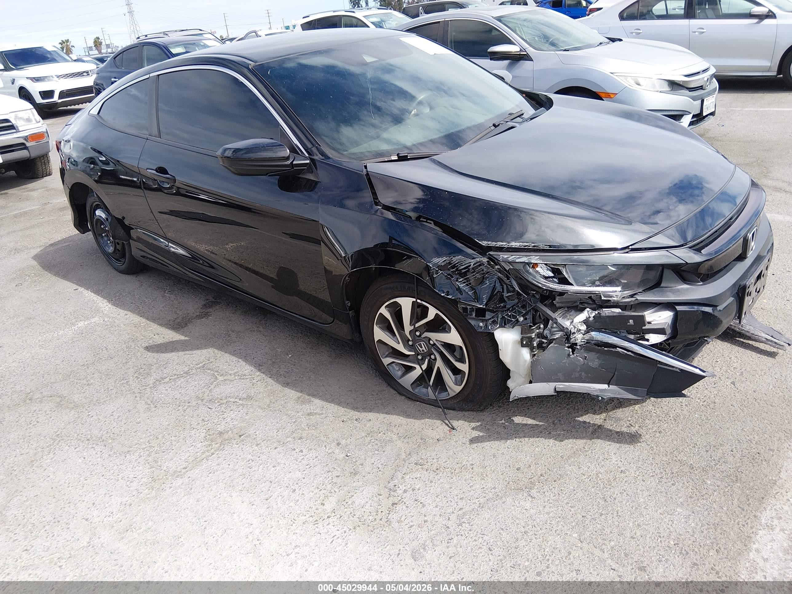 2020 Honda Civic VIN 2HGFC4B60LH303856 IAAI salvage auction — Front End, Salvage (California), sold $3,400 on 2026-07-02 (photo 1)