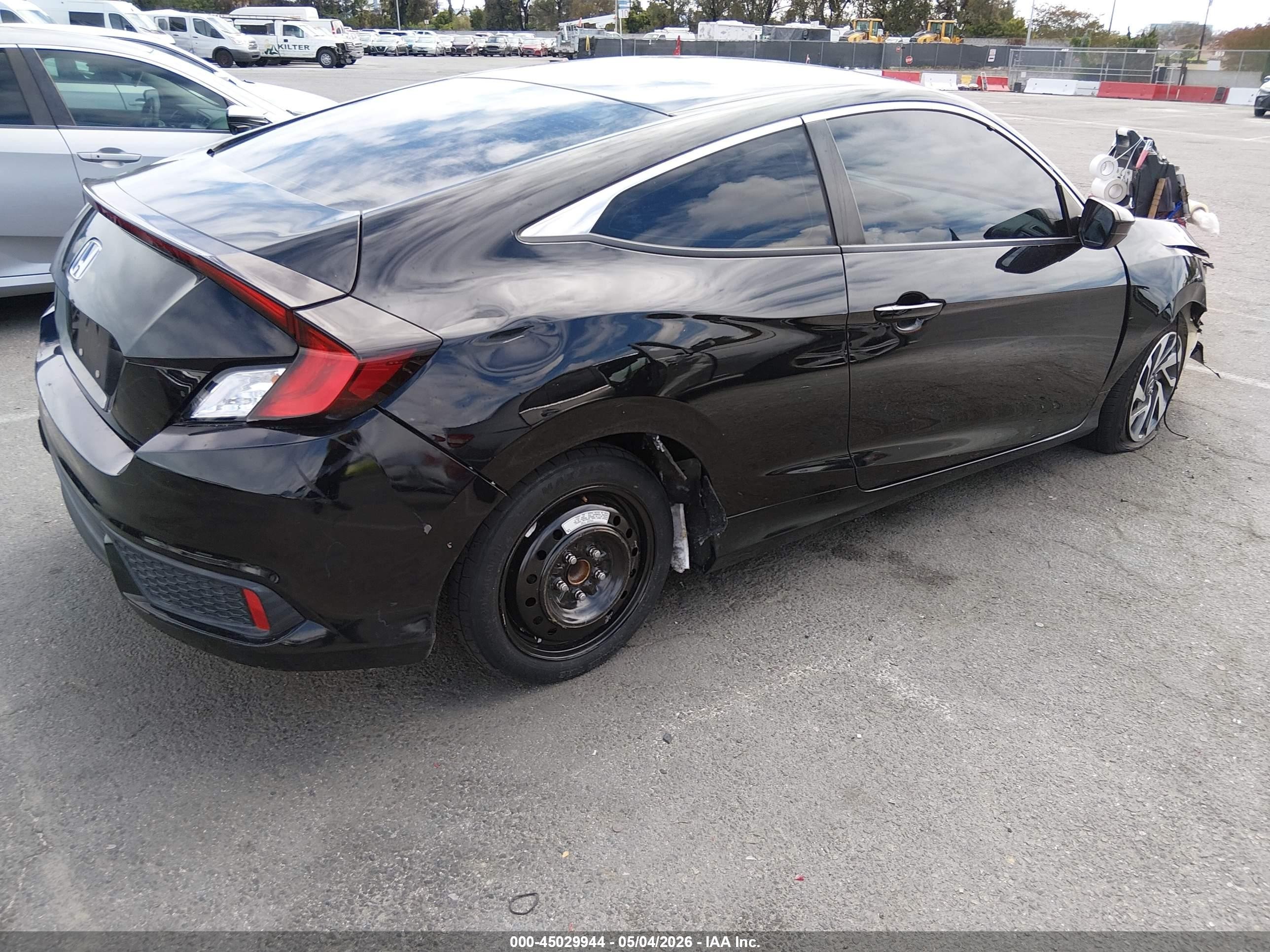 2020 Honda Civic VIN 2HGFC4B60LH303856 IAAI salvage auction — Front End, Salvage (California), sold $3,400 on 2026-07-02 (photo 4)