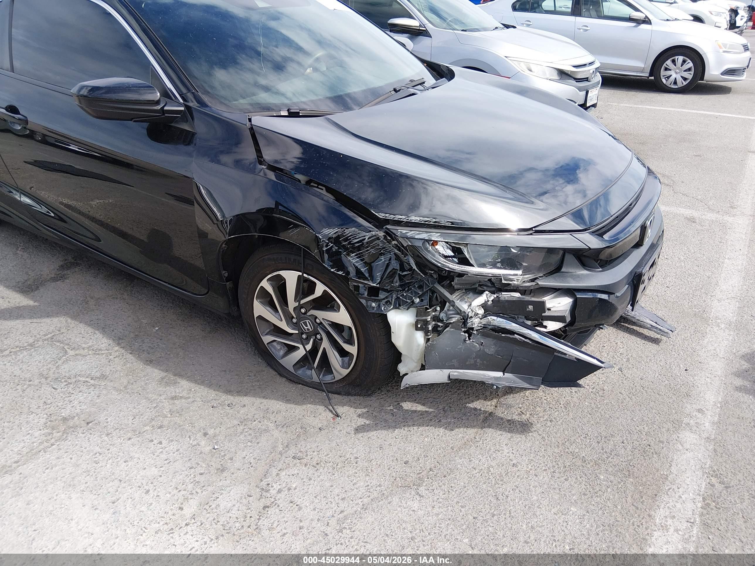 2020 Honda Civic VIN 2HGFC4B60LH303856 IAAI salvage auction — Front End, Salvage (California), sold $3,400 on 2026-07-02 (photo 6)