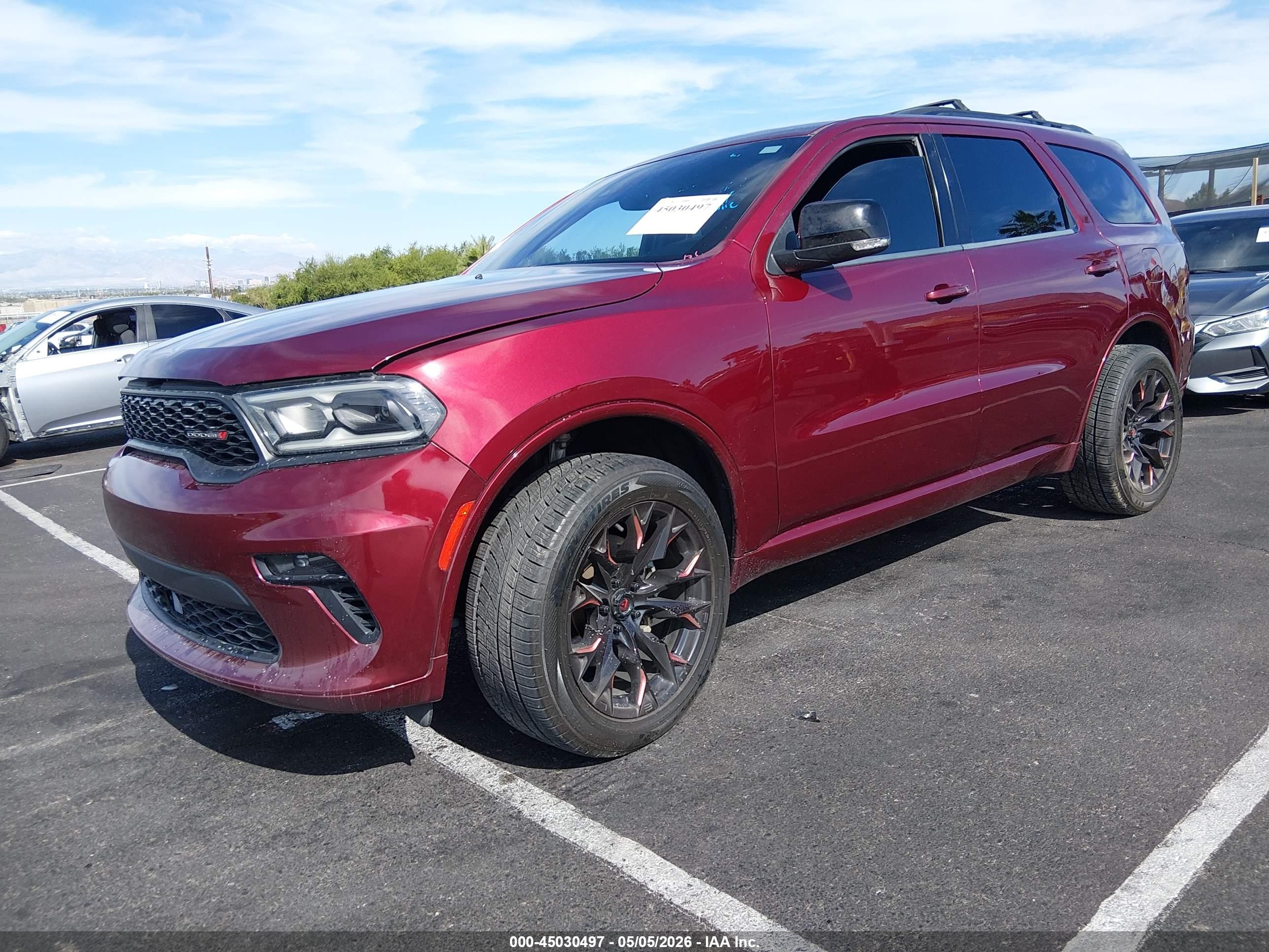 2023 Dodge Durango VIN 1C4RDJDG7PC573835 IAAI salvage auction — Side, Salvage (Nevada), sold $7,650 on 2026-07-10 (photo 2)