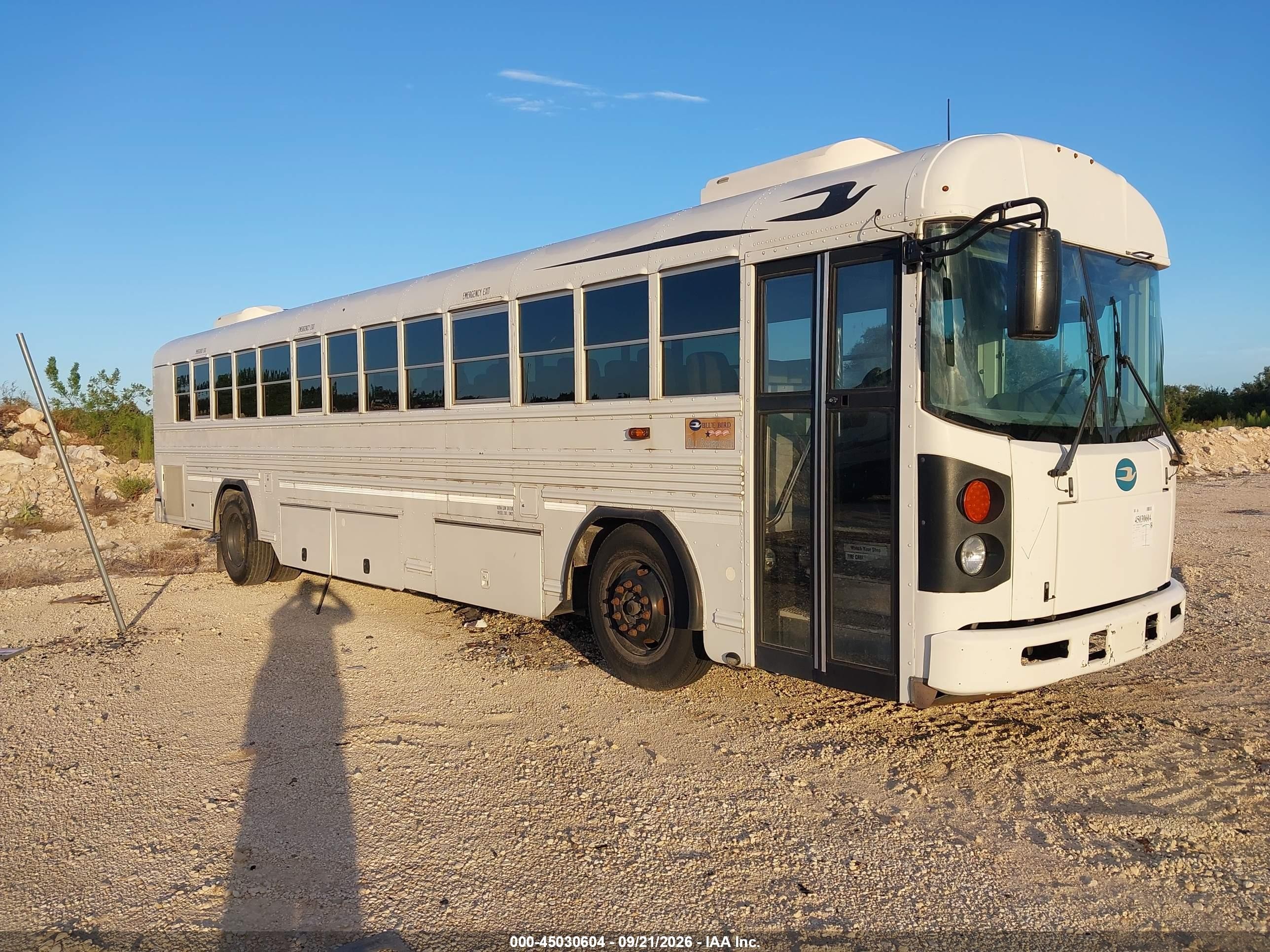 2014 Blue Bird School Bus / Transit Bus VIN 1BABNBPAXEF304794 IAAI salvage auction — Normal Wear, Sf97 (Texas), sold $20,100 on 2026-10-07 (photo 1)