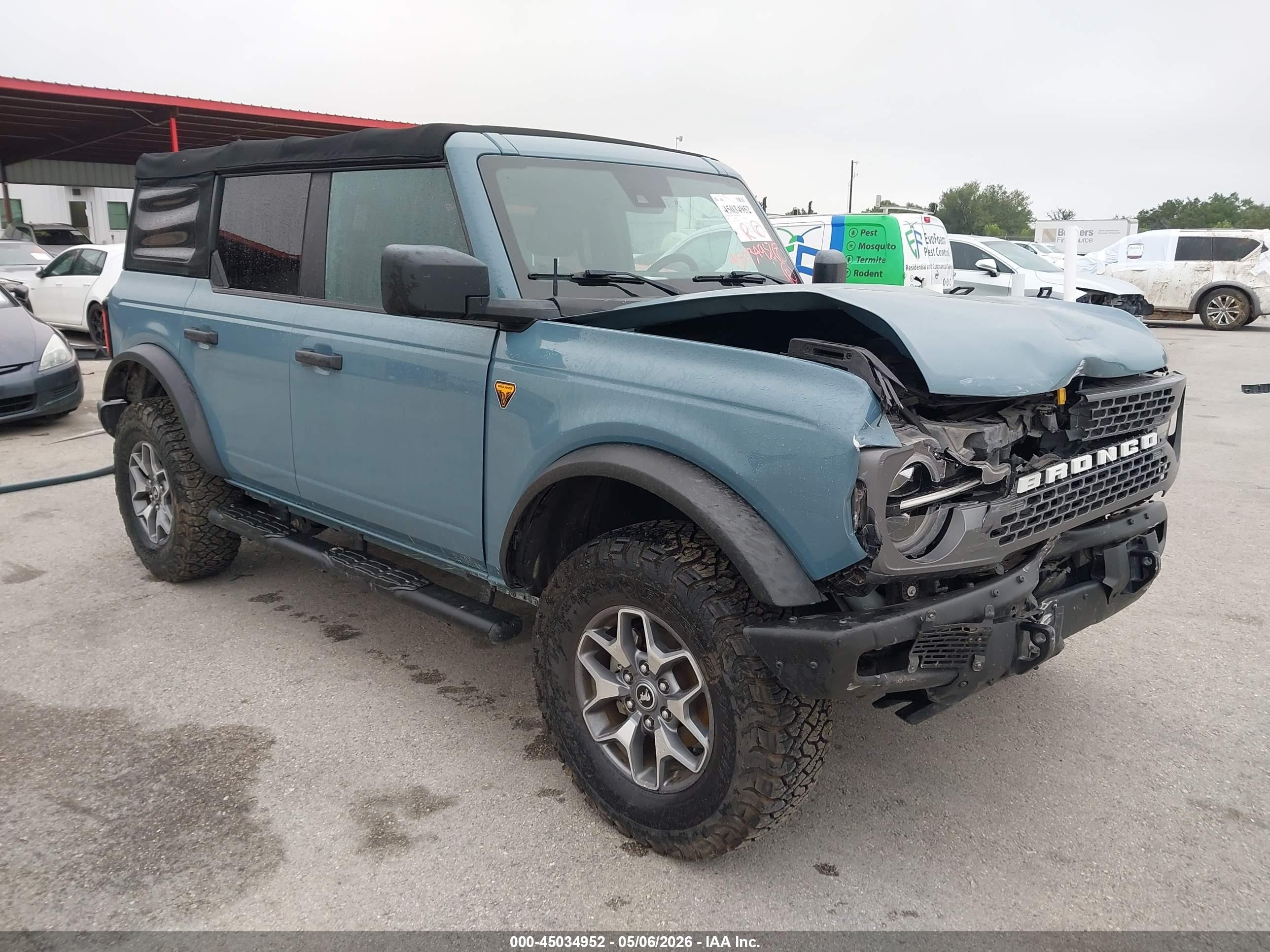2021 Ford Bronco VIN 1FMEE5DH2MLA78851 — IAAI salvage auction photo