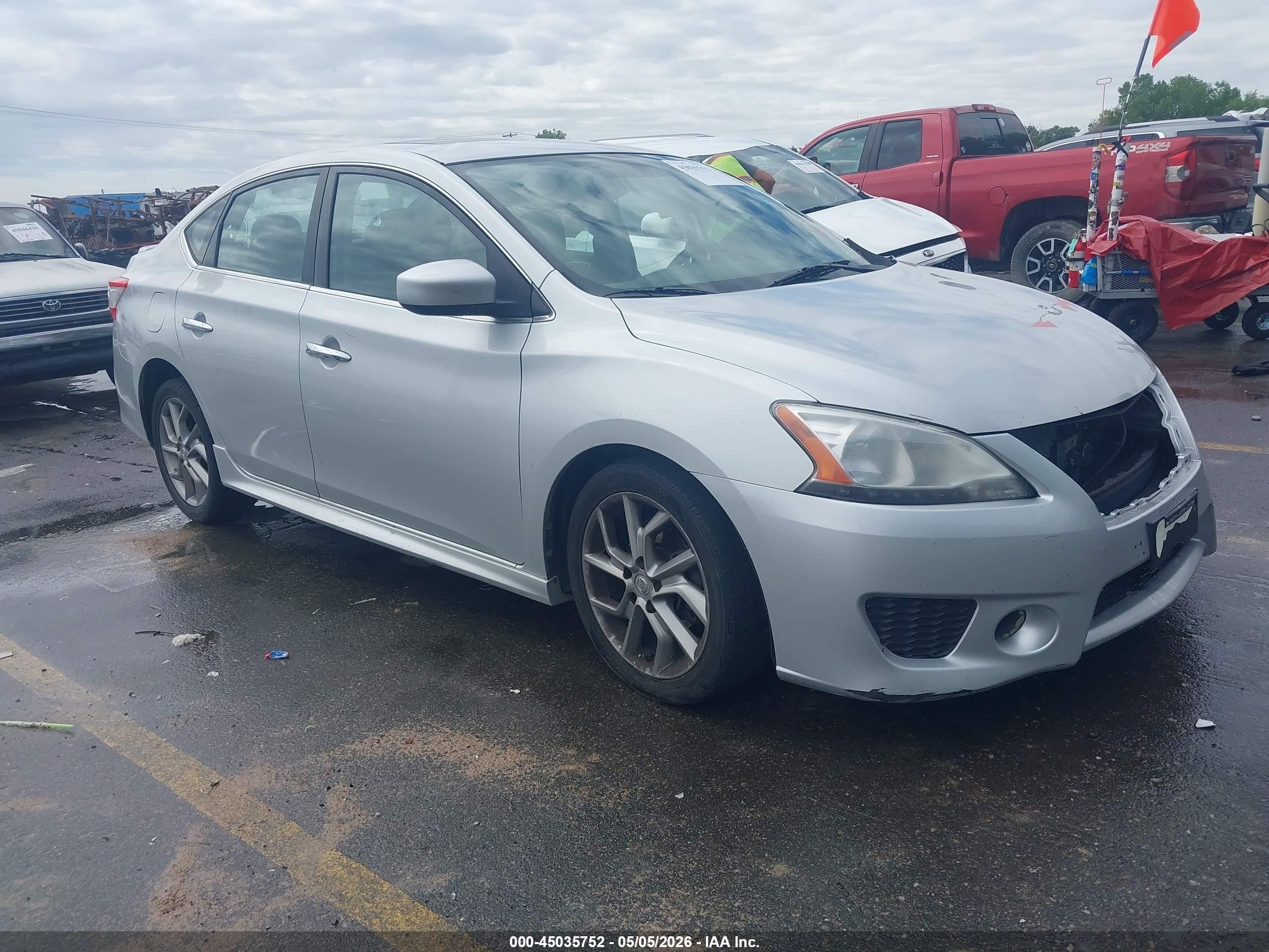 2014 Nissan Sentra VIN 3N1AB7AP9EY233202 IAAI salvage auction — Side, Salvage (Utah), sold $475 on 2026-09-14 (photo 1)