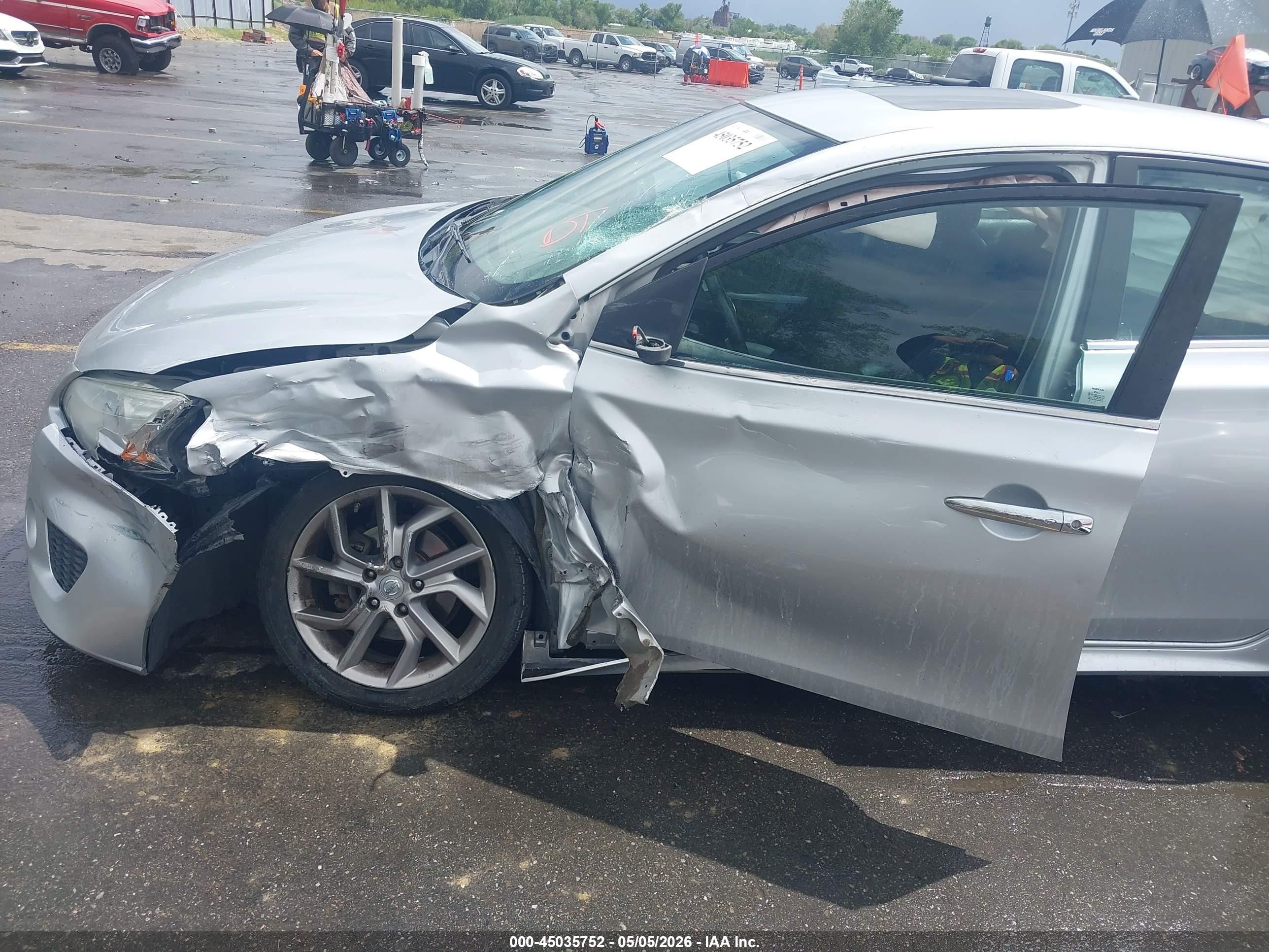 2014 Nissan Sentra VIN 3N1AB7AP9EY233202 IAAI salvage auction — Side, Salvage (Utah), sold $475 on 2026-09-14 (photo 6)