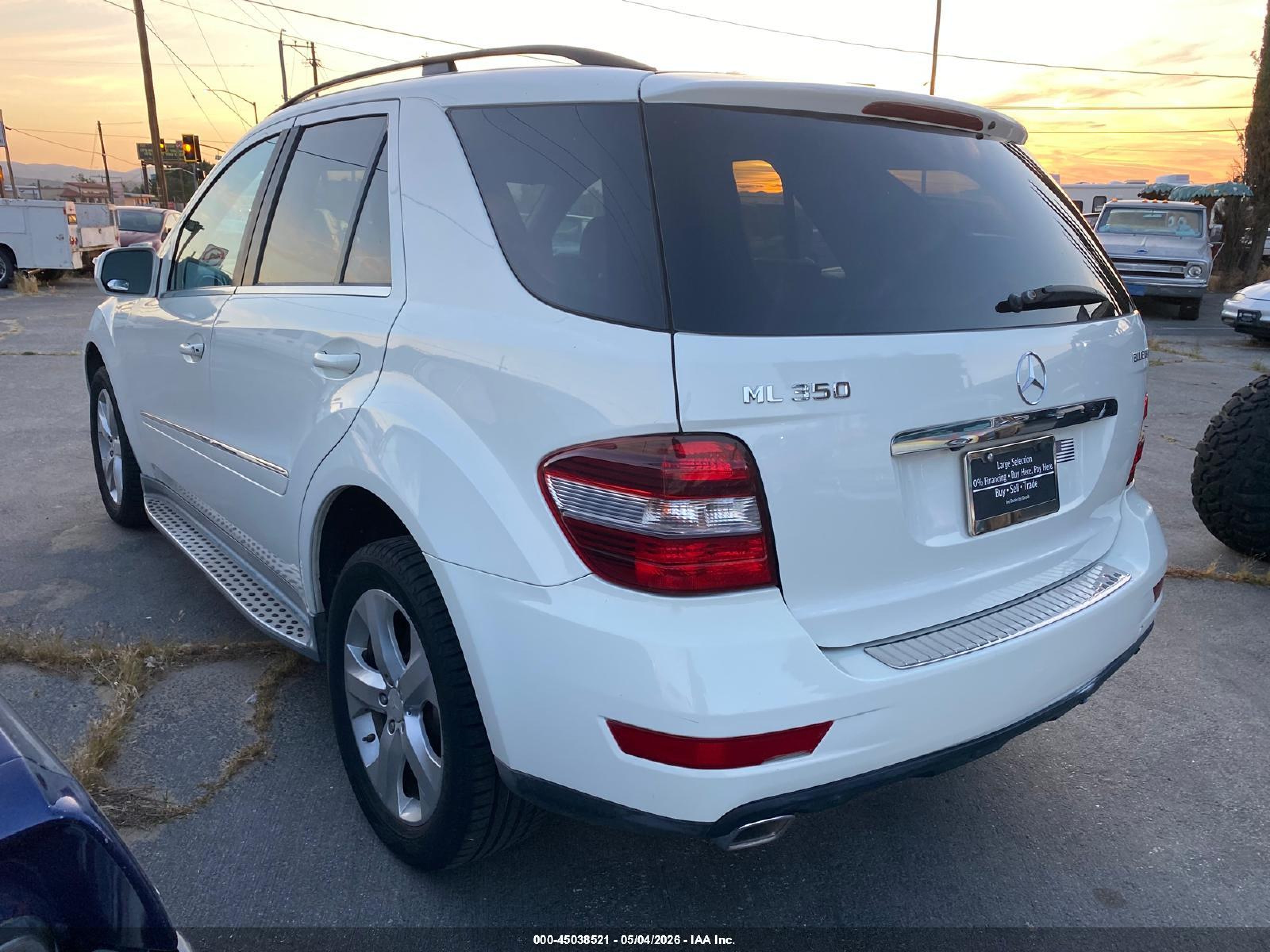 2010 Mercedes-Benz ML-Class VIN 4JGBB2FB5AA558814 IAAI salvage auction — Normal Wear, Clear - Dealer Only (California), sold $525 on 2026-07-09 (photo 3)