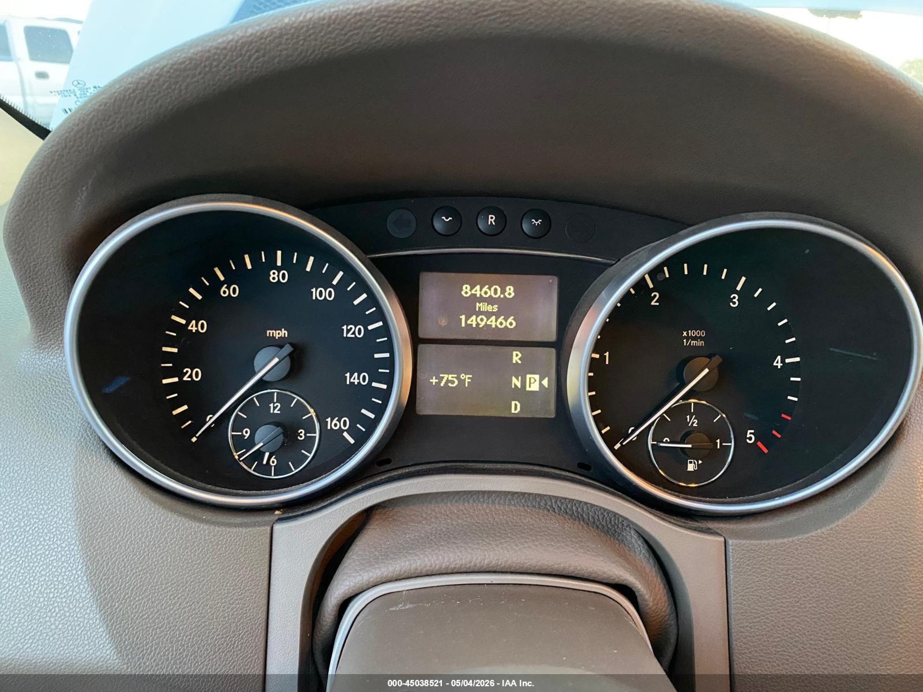 2010 Mercedes-Benz ML-Class VIN 4JGBB2FB5AA558814 IAAI salvage auction — Normal Wear, Clear - Dealer Only (California), sold $525 on 2026-07-09 (photo 7)