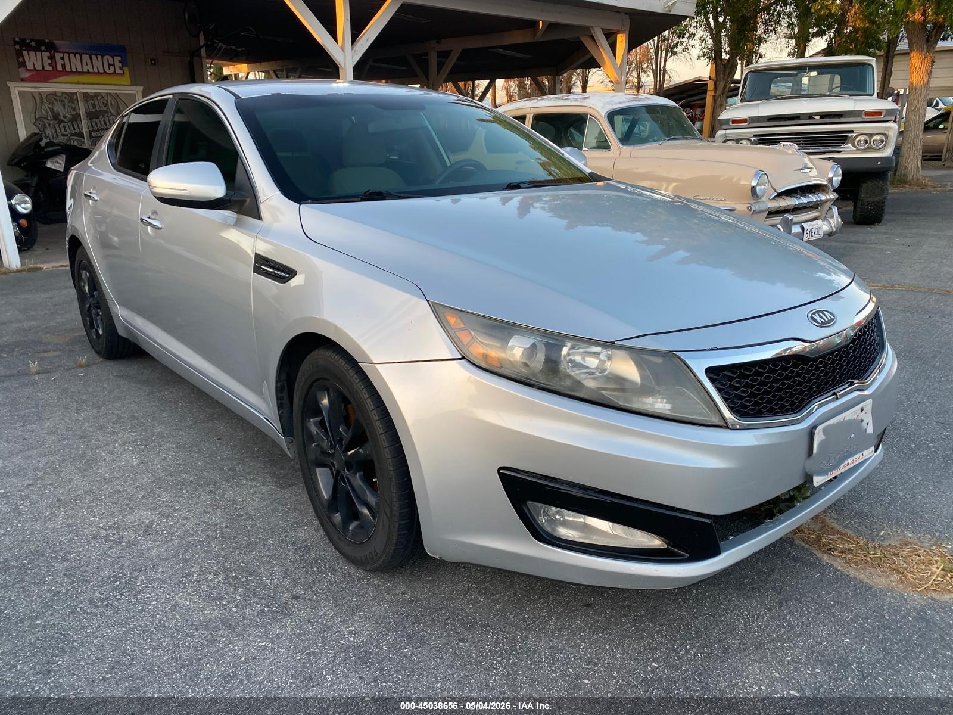 2012 Kia Optima VIN 5XXGM4A72CG045143 IAAI salvage auction — Mechanical, Clear - Dealer Only (California), sold $325 on 2026-07-09 (photo 1)