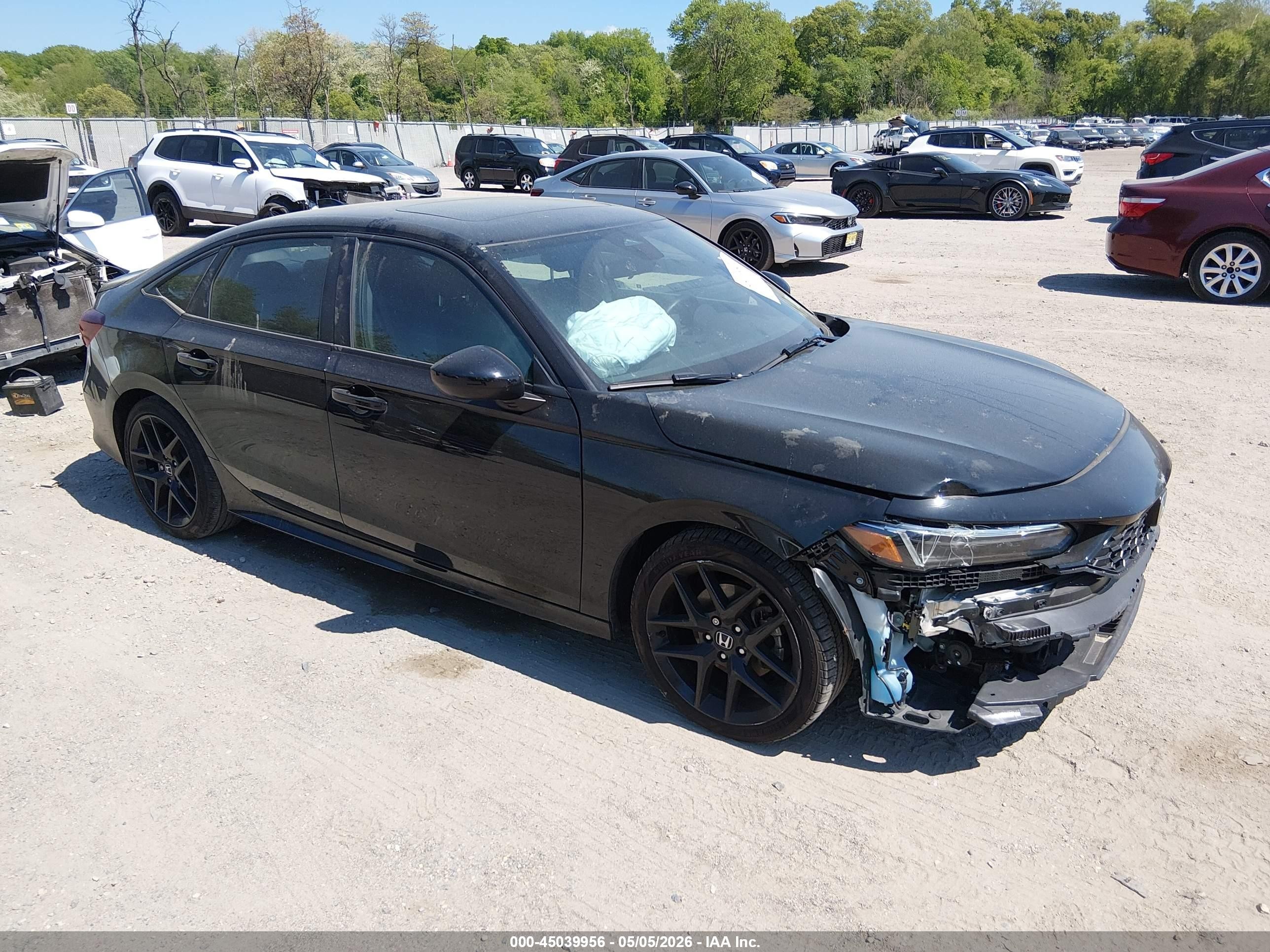 2025 Honda Civic Hybrid VIN 2HGFE4F80SH332603 — IAAI salvage auction photo
