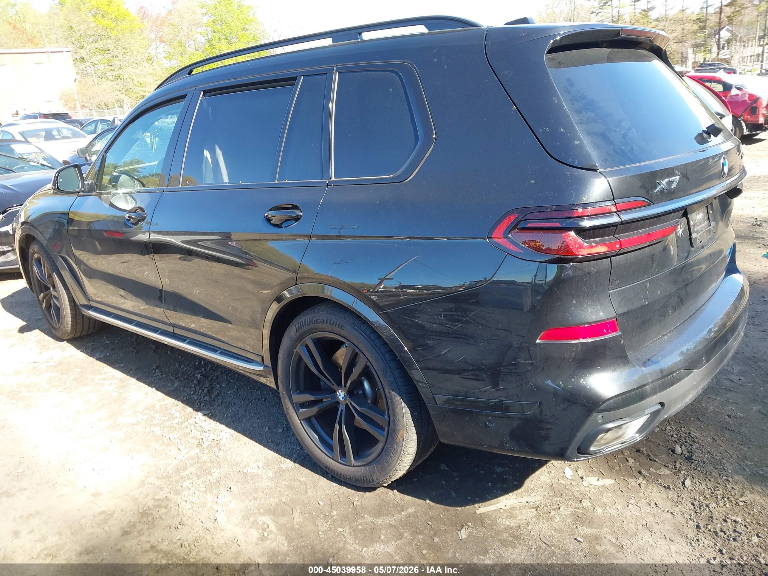 2024 BMW X7 VIN 5UX23EM08R9S66462 IAAI salvage auction — Front End, Salvage (Idaho), sold $28,500 on 2026-09-18 (photo 3)