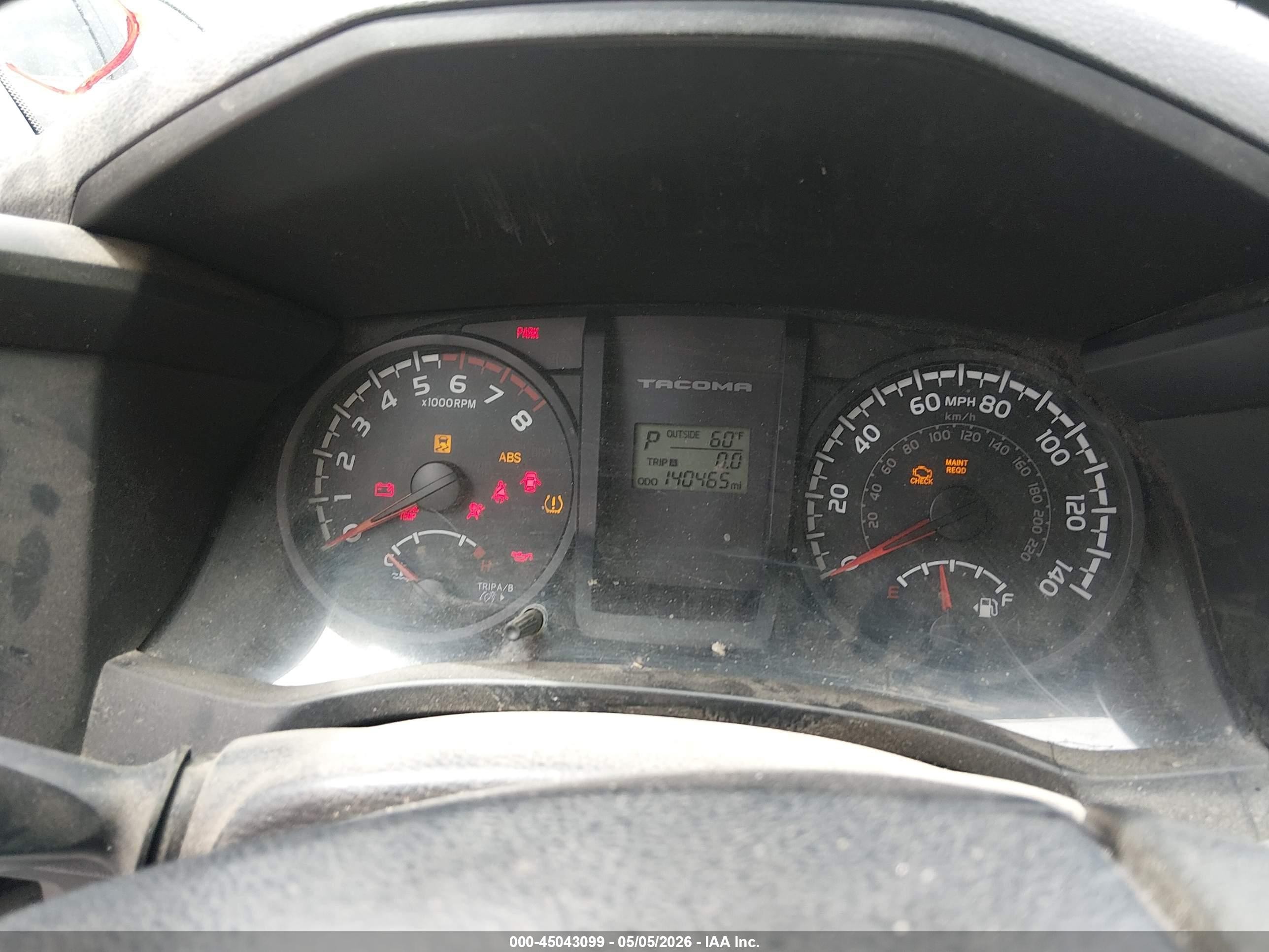 2017 Toyota Tacoma VIN 5TFRX5GN5HX087799 IAAI salvage auction — Front End, Salvage (Pennsylvania), sold $3,600 on 2026-07-09 (photo 7)
