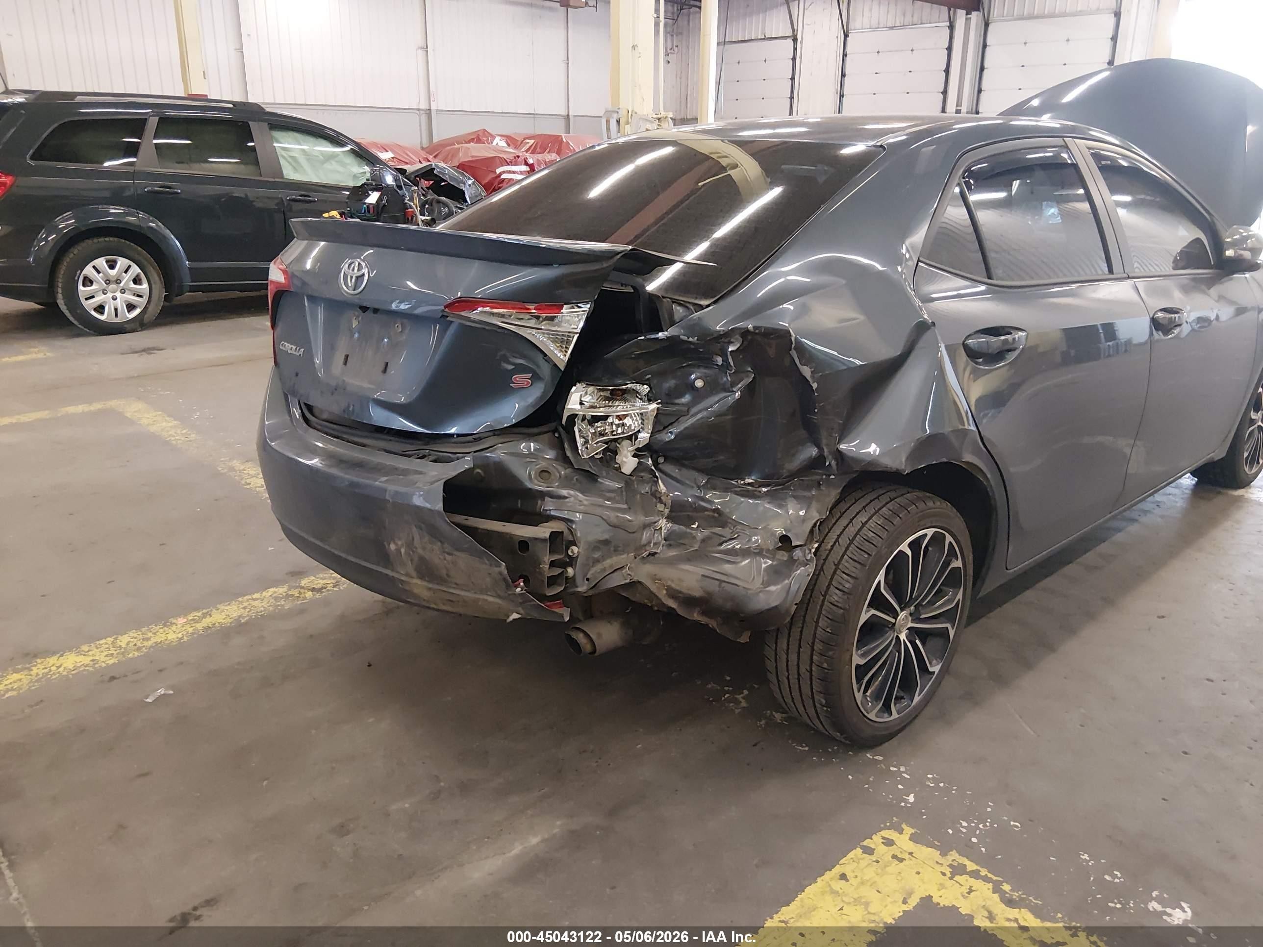 2016 Toyota Corolla VIN 2T1BURHE8GC739201 IAAI salvage auction — Rear End, Salvage (Oregon), sold $2,900 on 2026-07-09 (photo 6)