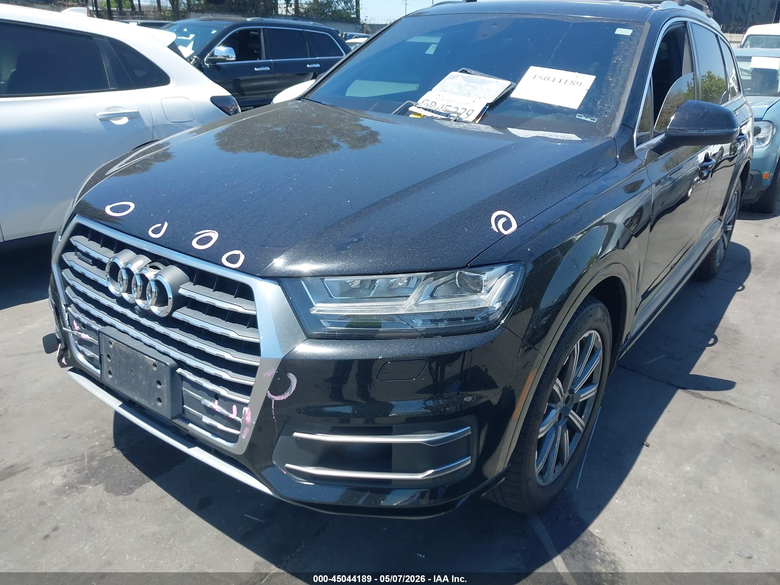 2018 Audi Q7 VIN WA1LAAF7XJD000385 IAAI salvage auction — Front End, Salvage Certificate (California), sold $6,400 on 2026-09-12 (photo 2)