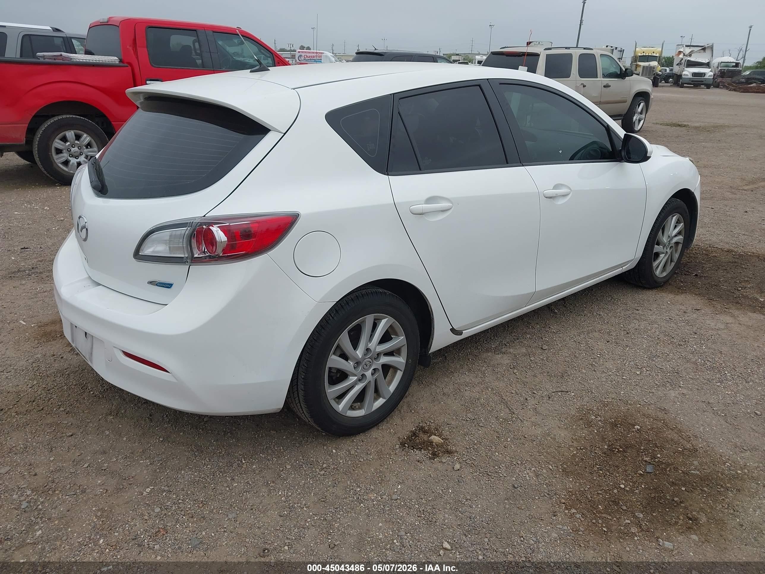 2012 Mazda 3 VIN JM1BL1L71C1535464 IAAI salvage auction — Front End, Original (Texas), sold $1,450 on 2026-10-06 (photo 4)