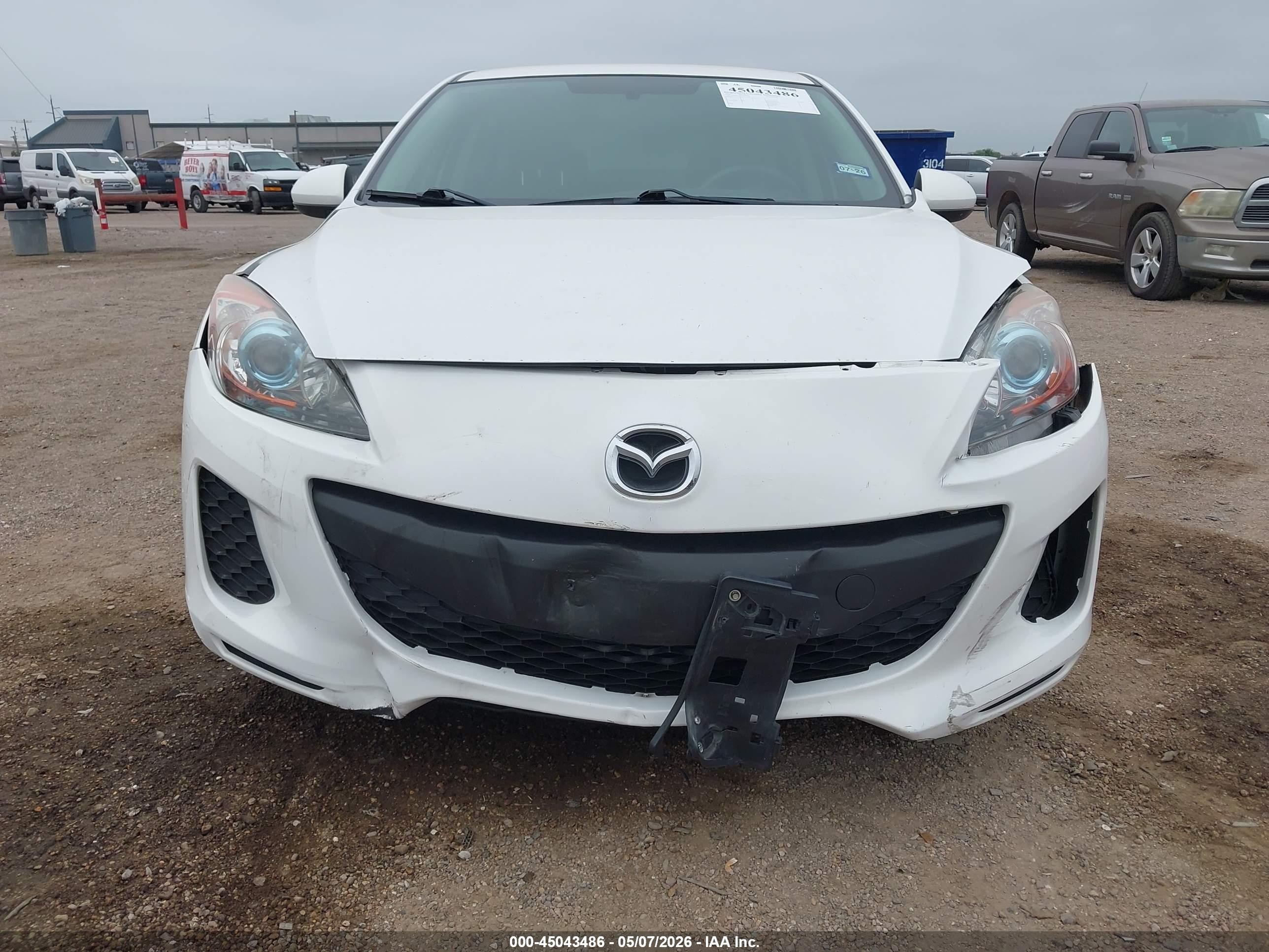 2012 Mazda 3 VIN JM1BL1L71C1535464 IAAI salvage auction — Front End, Original (Texas), sold $1,450 on 2026-10-06 (photo 6)