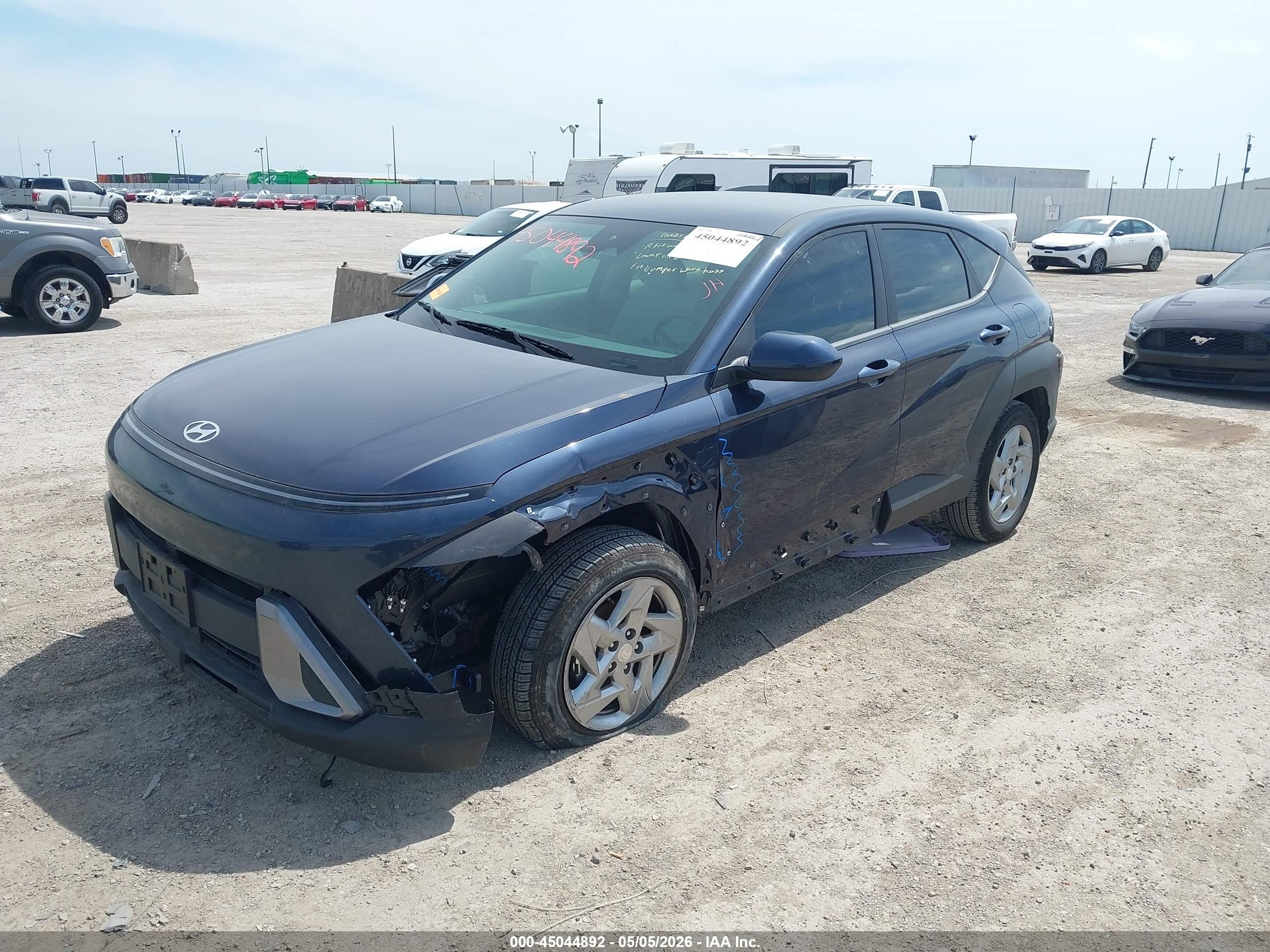 2025 Hyundai Kona VIN KM8HA3AB2SU273840 IAAI salvage auction — Front End, Original (Texas), sold $6,400 on 2026-07-06 (photo 2)