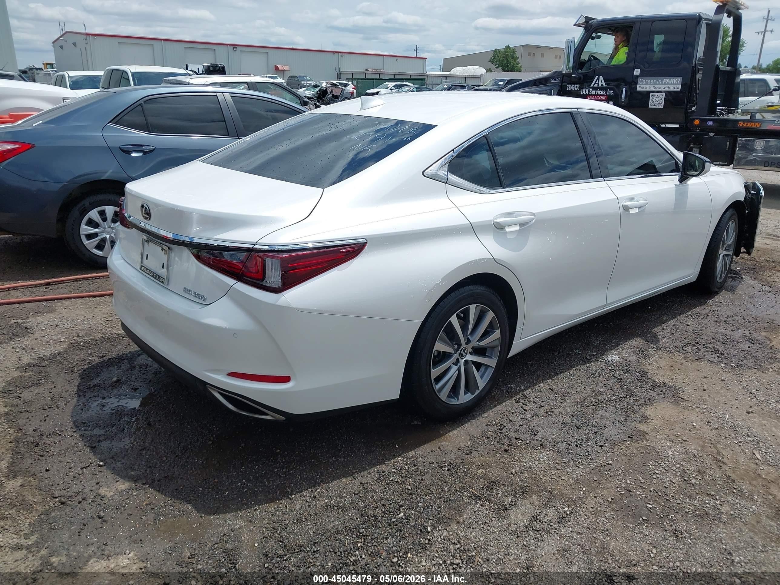 2020 Lexus ES 350 VIN 58ADZ1B19LU052635 IAAI salvage auction — Front End, Clear (Oklahoma), sold $7,100 on 2026-09-12 (photo 4)