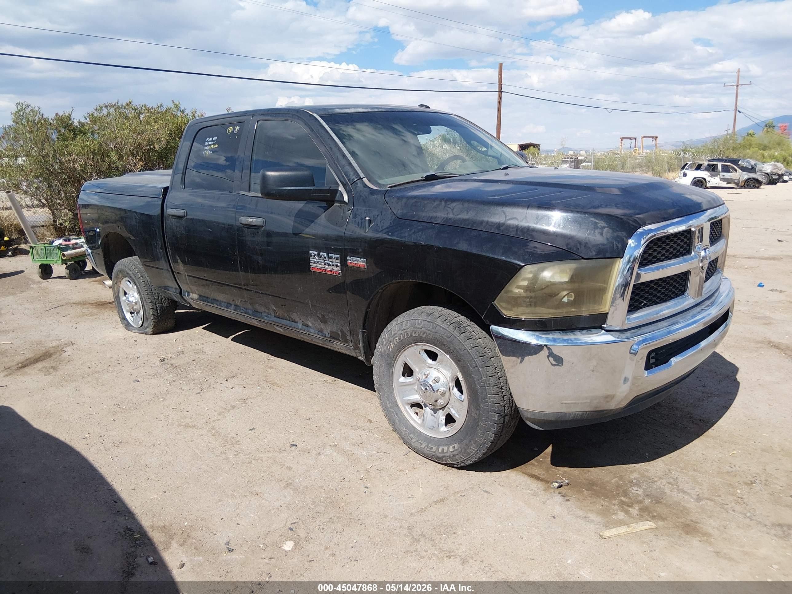 2017 Ram 2500 VIN 3C6UR4CJ0HG536576 IAAI salvage auction — Side, Salvage (Arizona), sold $1,675 on 2026-07-09 (photo 1)