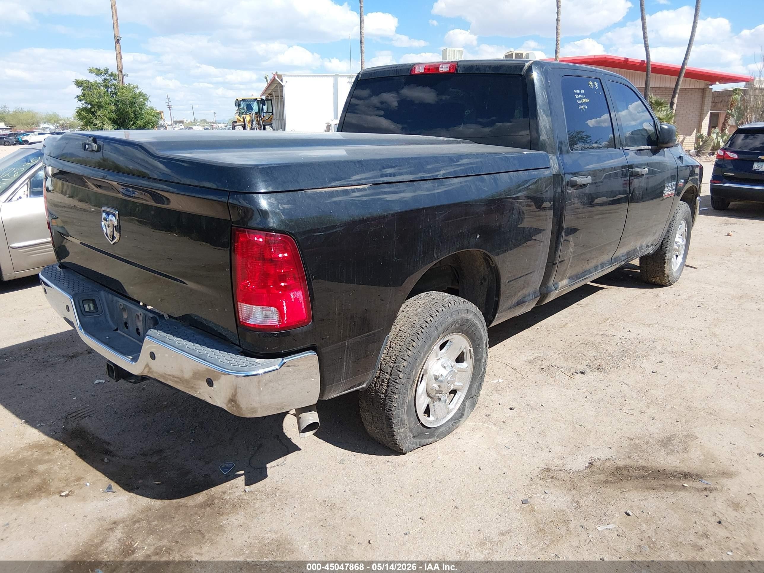 2017 Ram 2500 VIN 3C6UR4CJ0HG536576 IAAI salvage auction — Side, Salvage (Arizona), sold $1,675 on 2026-07-09 (photo 4)