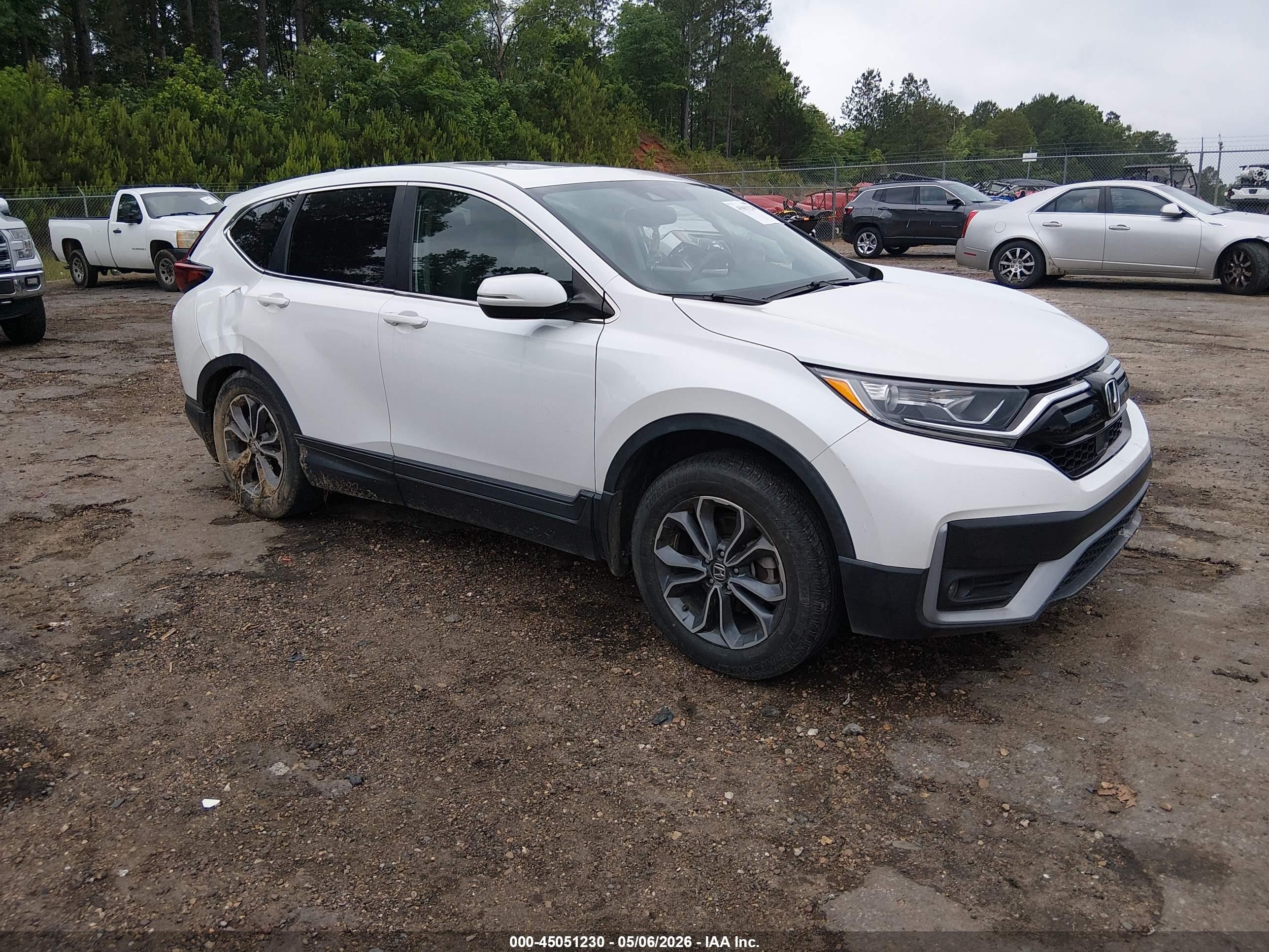 2021 Honda CR-V VIN 2HKRW1H83MH407776 IAAI salvage auction — Side, Salvage (Mississippi), sold $6,900 on 2026-07-10 (photo 1)