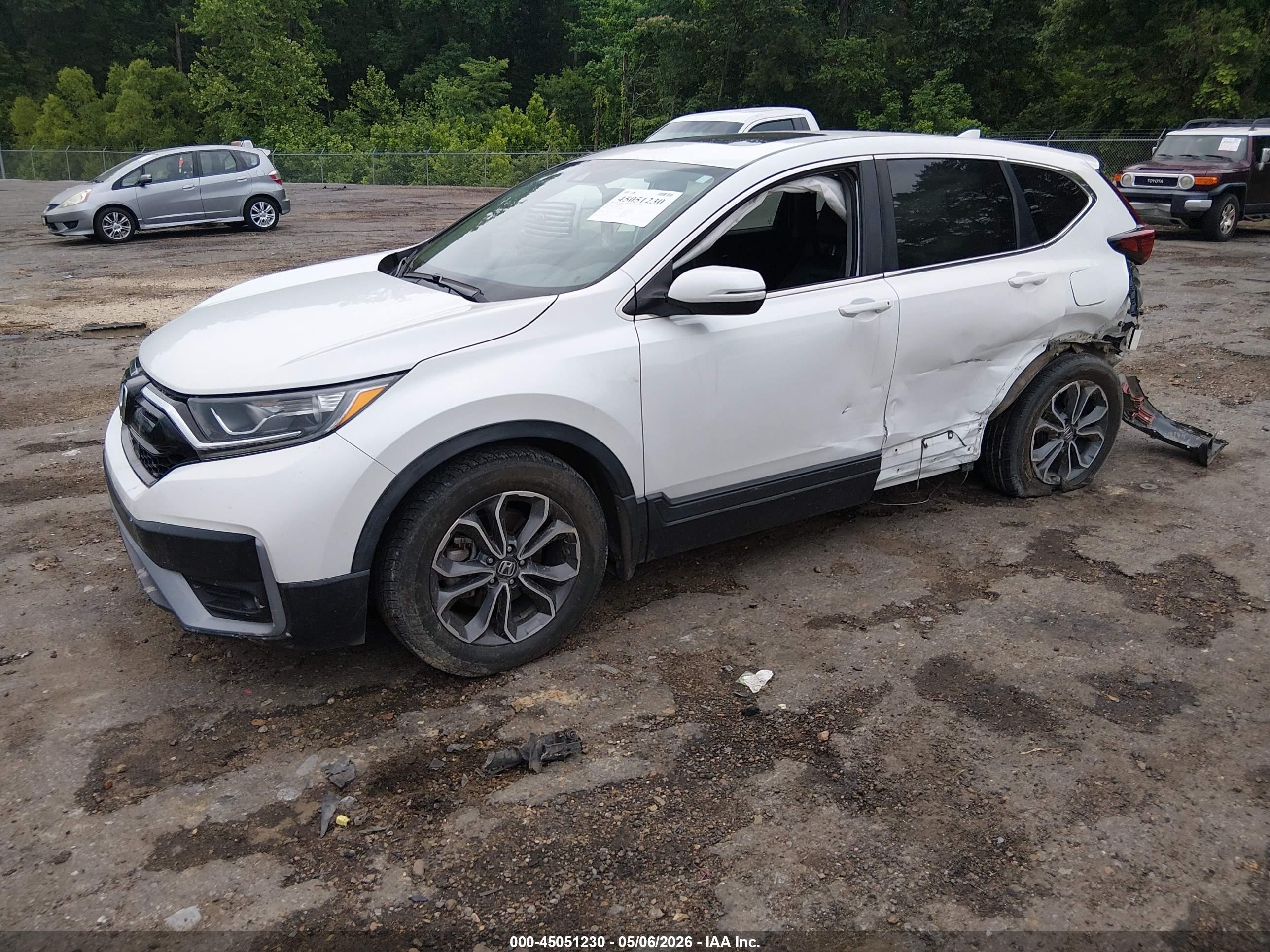 2021 Honda CR-V VIN 2HKRW1H83MH407776 IAAI salvage auction — Side, Salvage (Mississippi), sold $6,900 on 2026-07-10 (photo 2)