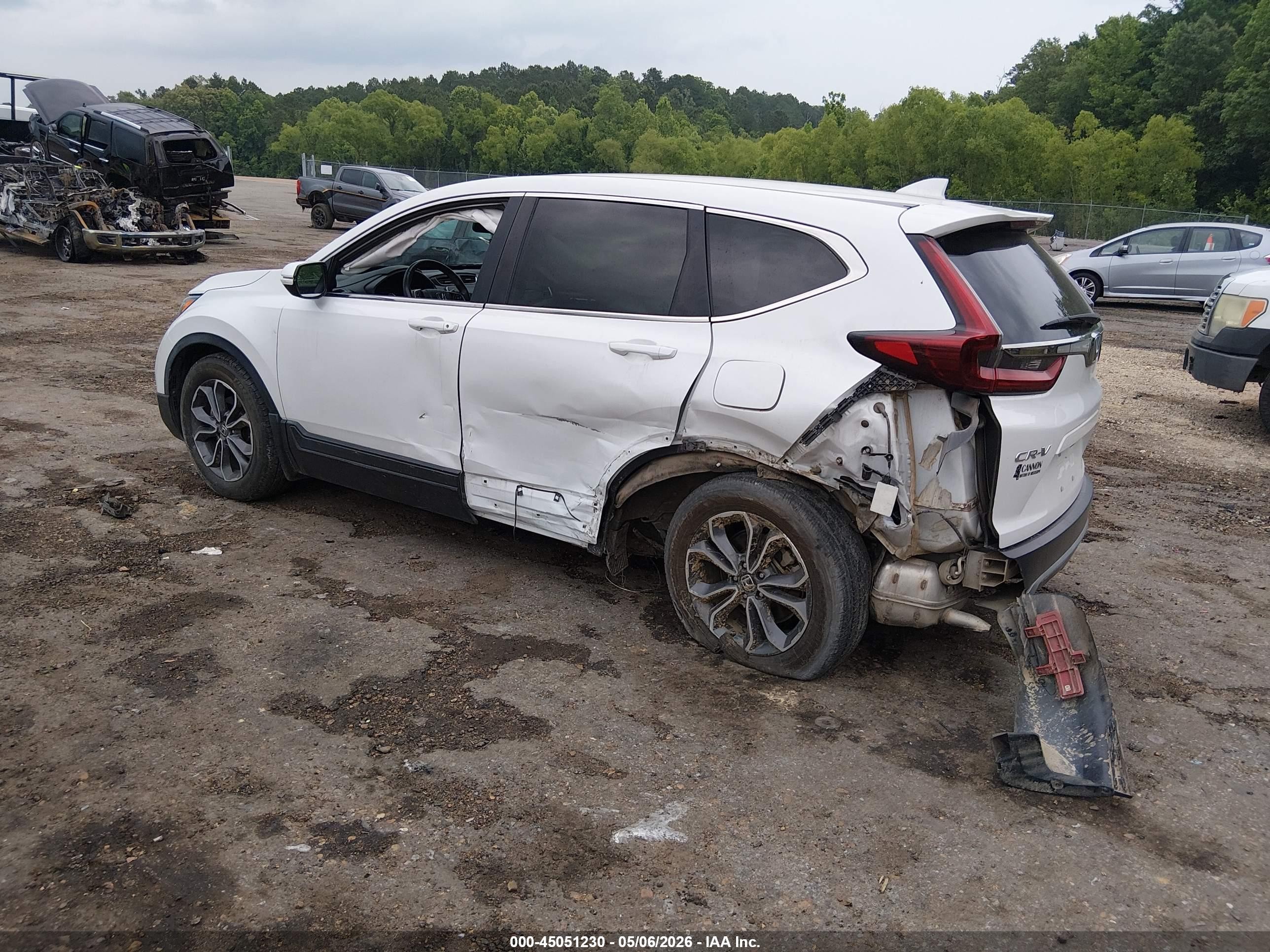 2021 Honda CR-V VIN 2HKRW1H83MH407776 IAAI salvage auction — Side, Salvage (Mississippi), sold $6,900 on 2026-07-10 (photo 3)