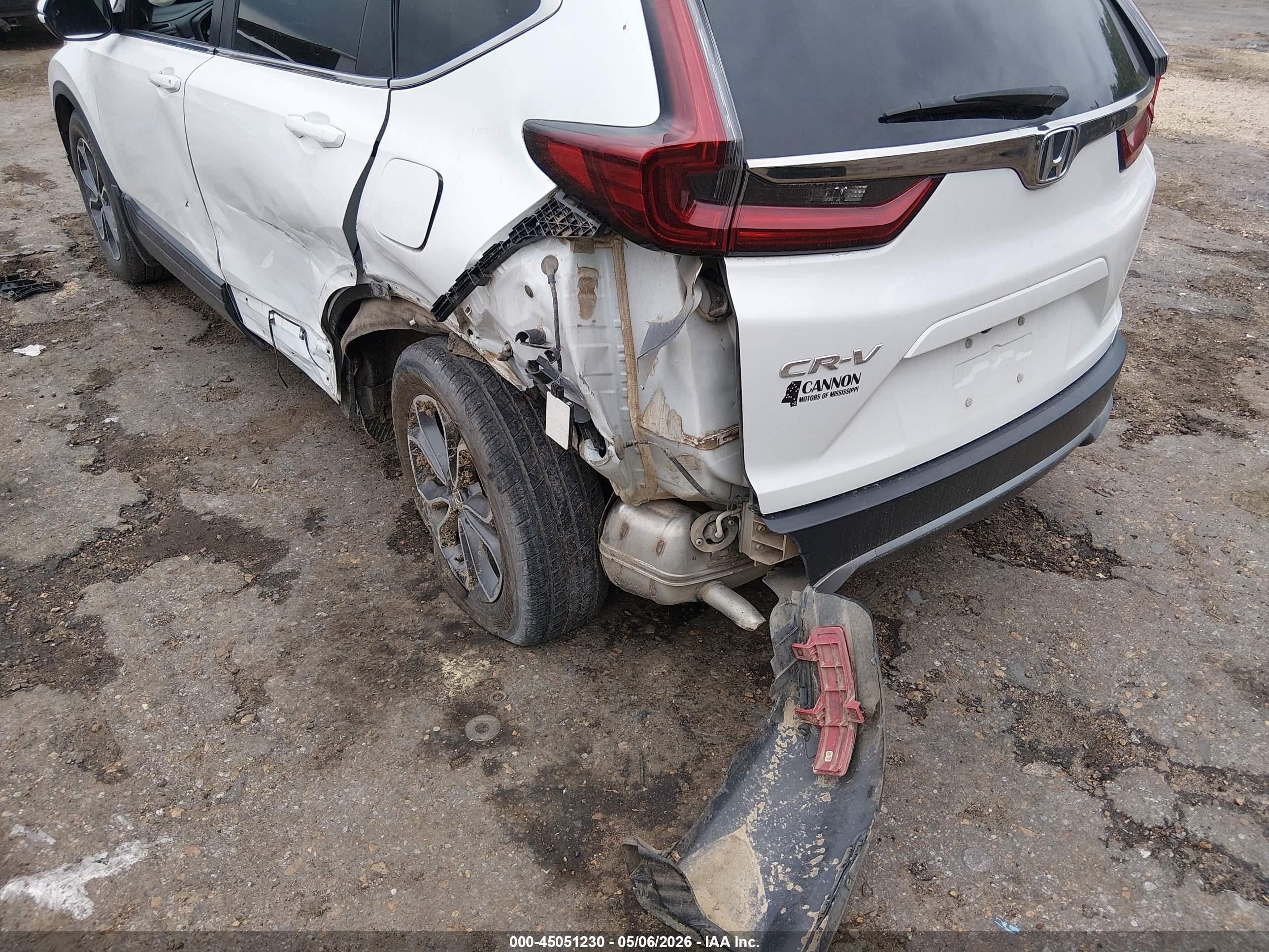 2021 Honda CR-V VIN 2HKRW1H83MH407776 IAAI salvage auction — Side, Salvage (Mississippi), sold $6,900 on 2026-07-10 (photo 6)