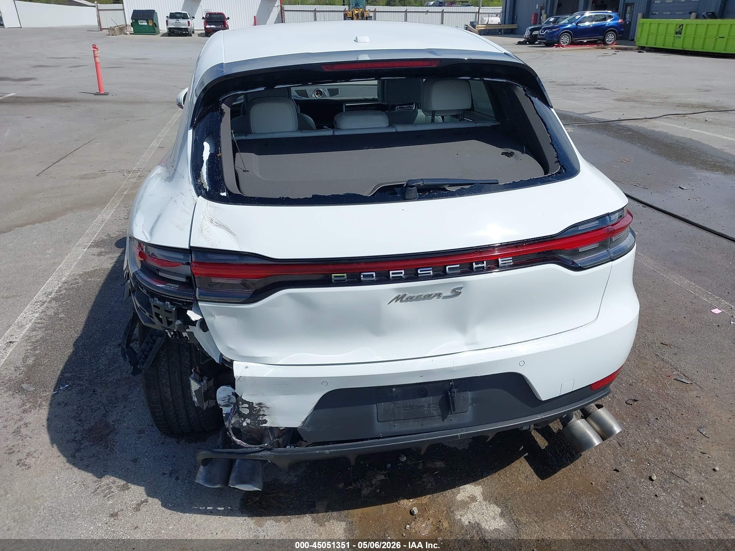 2020 Porsche Macan VIN WP1AB2A58LLB33644 IAAI salvage auction — Rear End, Salvage (Indiana), sold $11,200 on 2026-07-03 (photo 6)