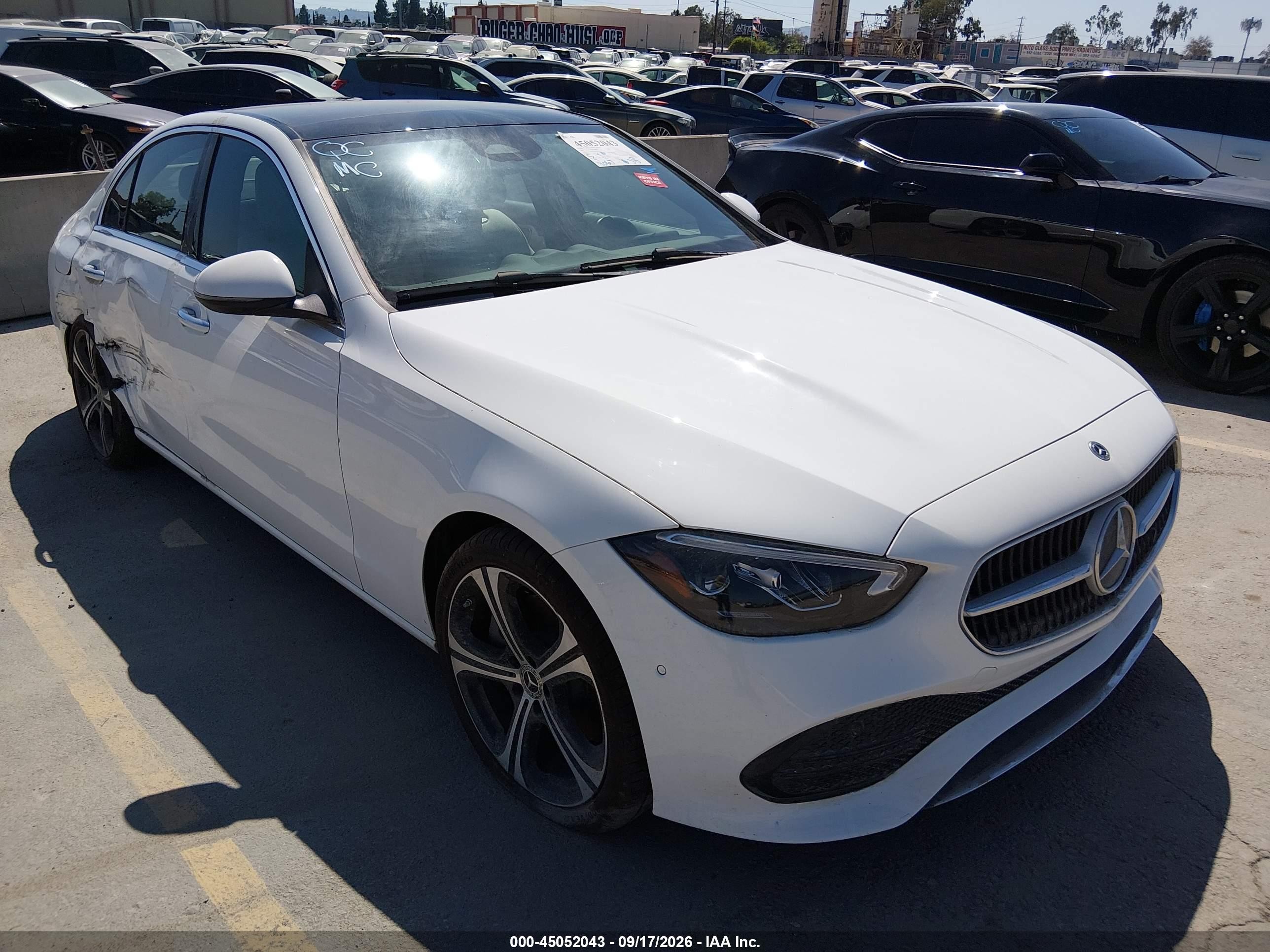 2025 Mercedes-Benz C-Class VIN W1KAF4GB1SR266620 — IAAI salvage auction photo