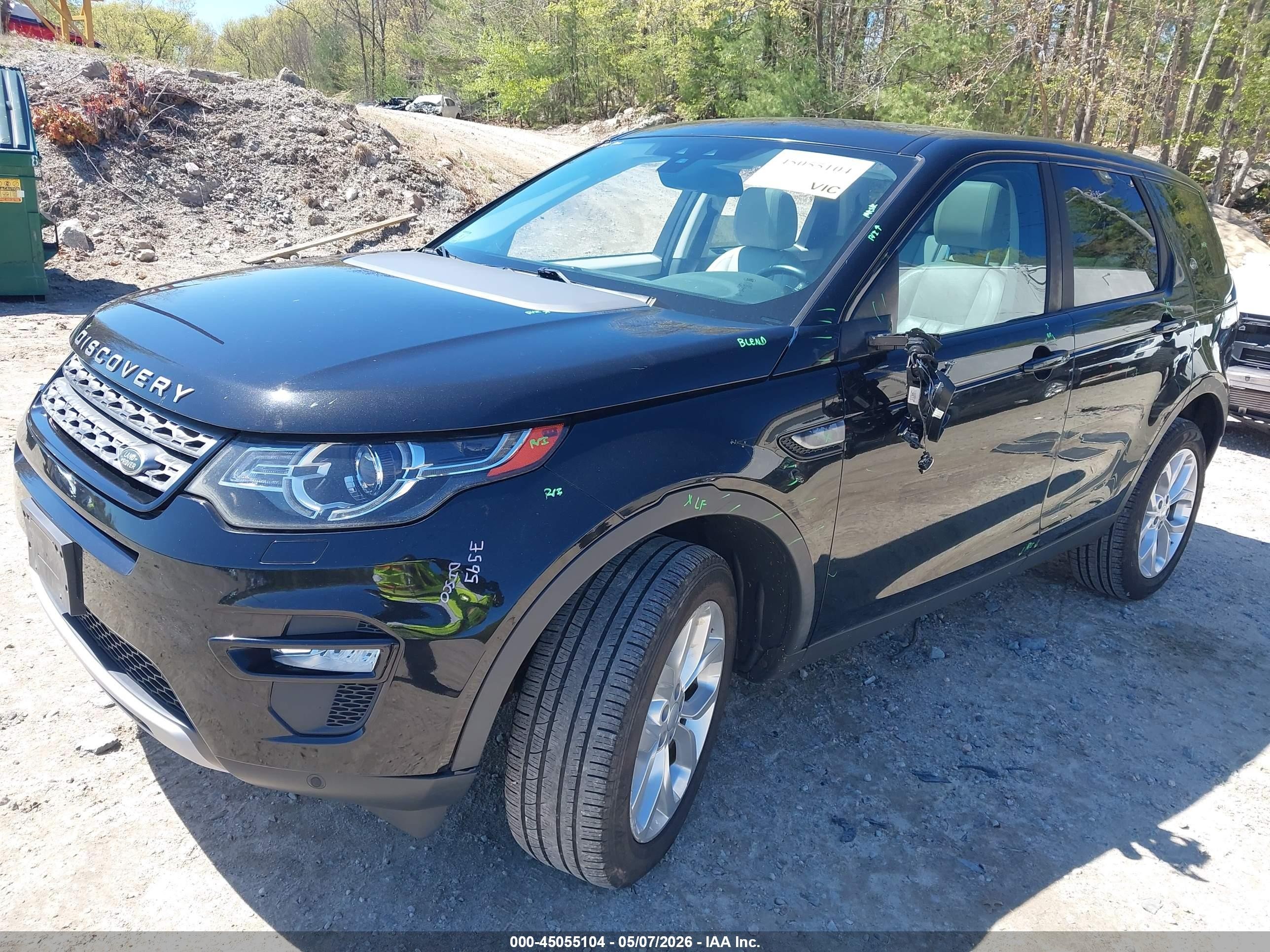 2016 Land Rover Discovery Sport VIN SALCR2BG2GH553603 IAAI salvage auction — Side, Salvage (Massachusetts), sold $2,775 on 2026-06-30 (photo 2)