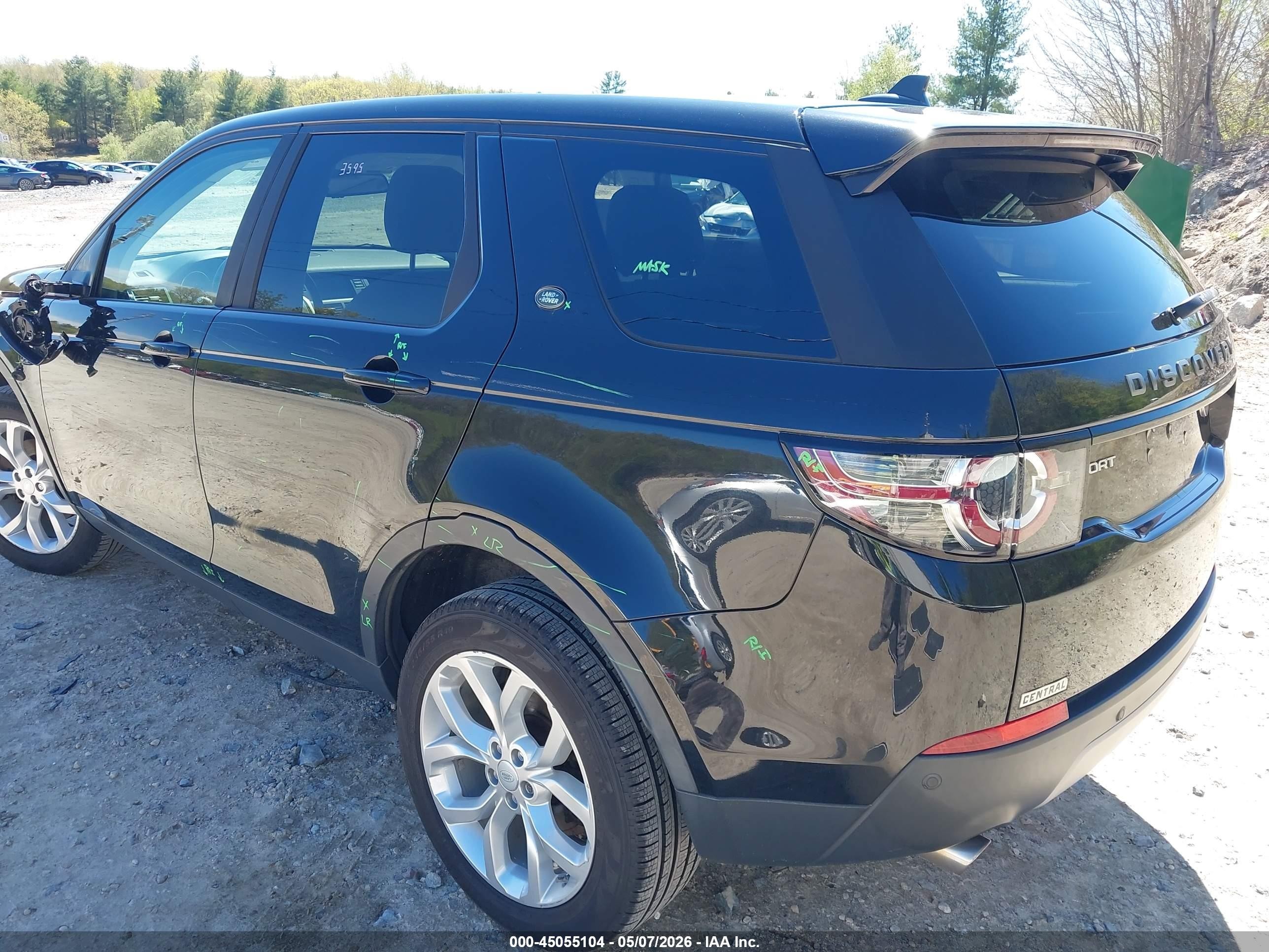 2016 Land Rover Discovery Sport VIN SALCR2BG2GH553603 IAAI salvage auction — Side, Salvage (Massachusetts), sold $2,775 on 2026-06-30 (photo 3)