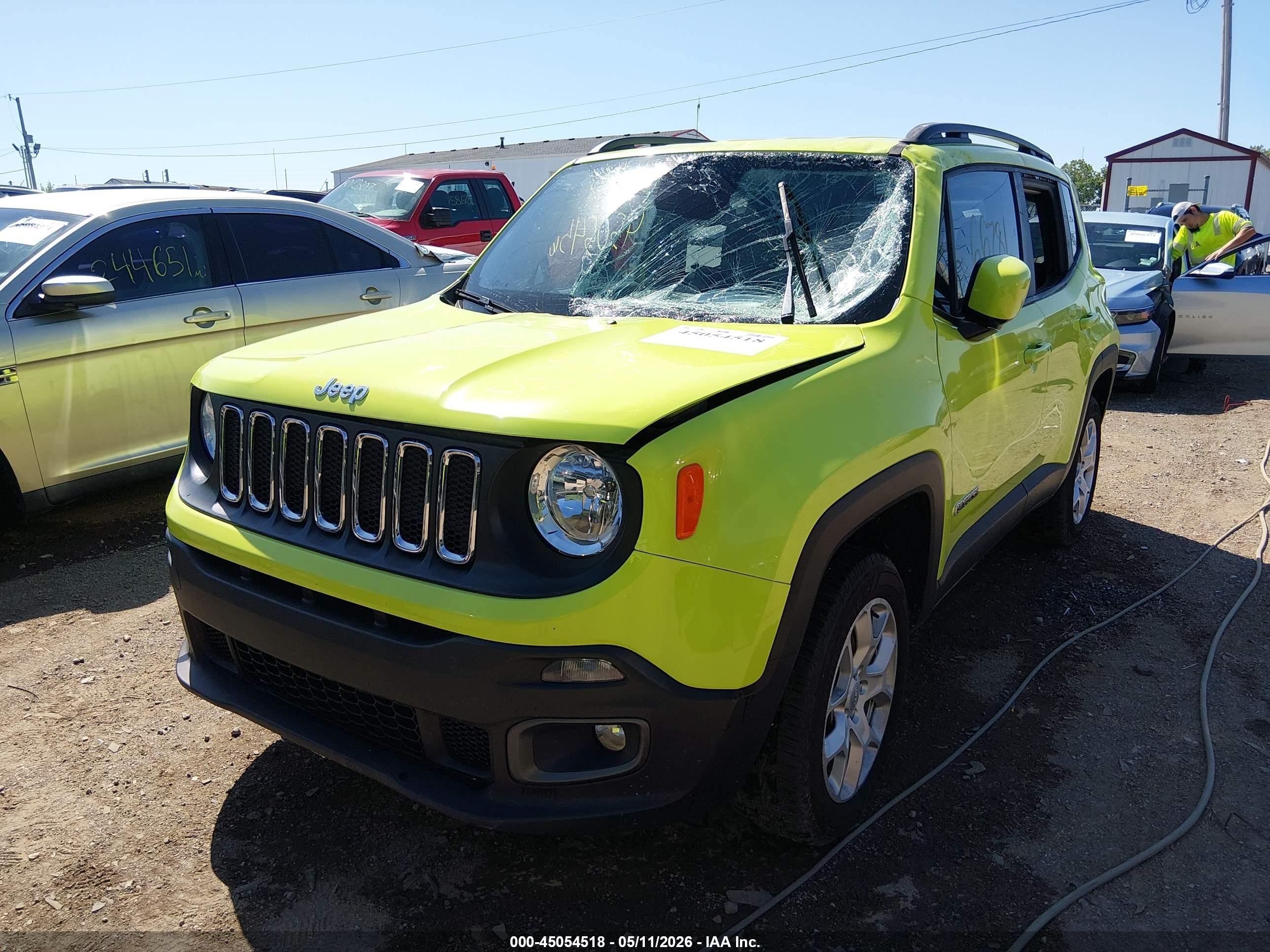 2017 Jeep Renegade VIN ZACCJBBB3HPF30201 IAAI salvage auction — Top/Roof, Salvage (Indiana), sold $1,950 on 2026-09-09 (photo 6)
