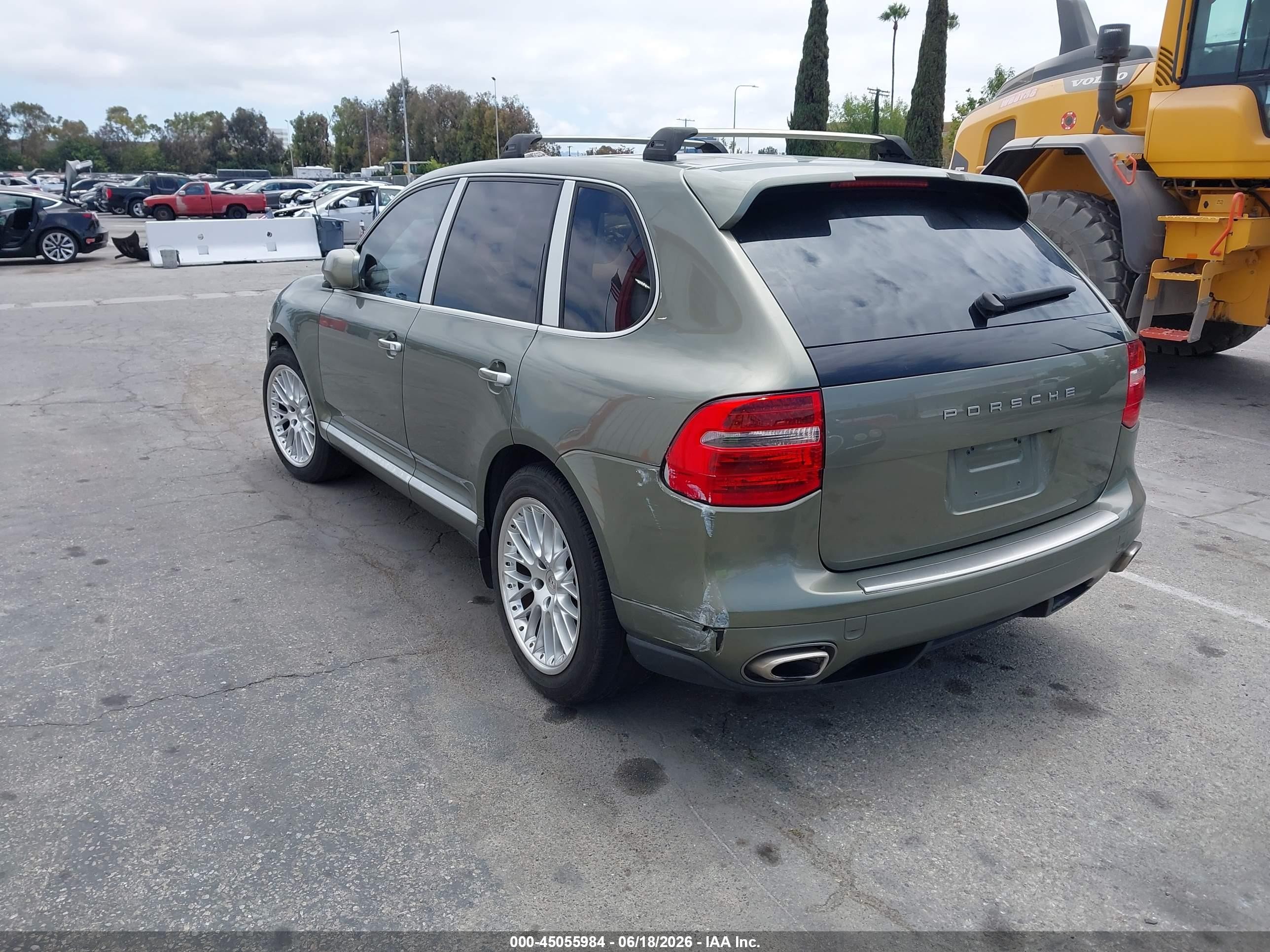 2010 Porsche Cayenne VIN WP1AA2APXALA06511 IAAI salvage auction — Rear End, Clear - Dealer Only (California), sold $3,850 on 2026-06-10 (photo 3)