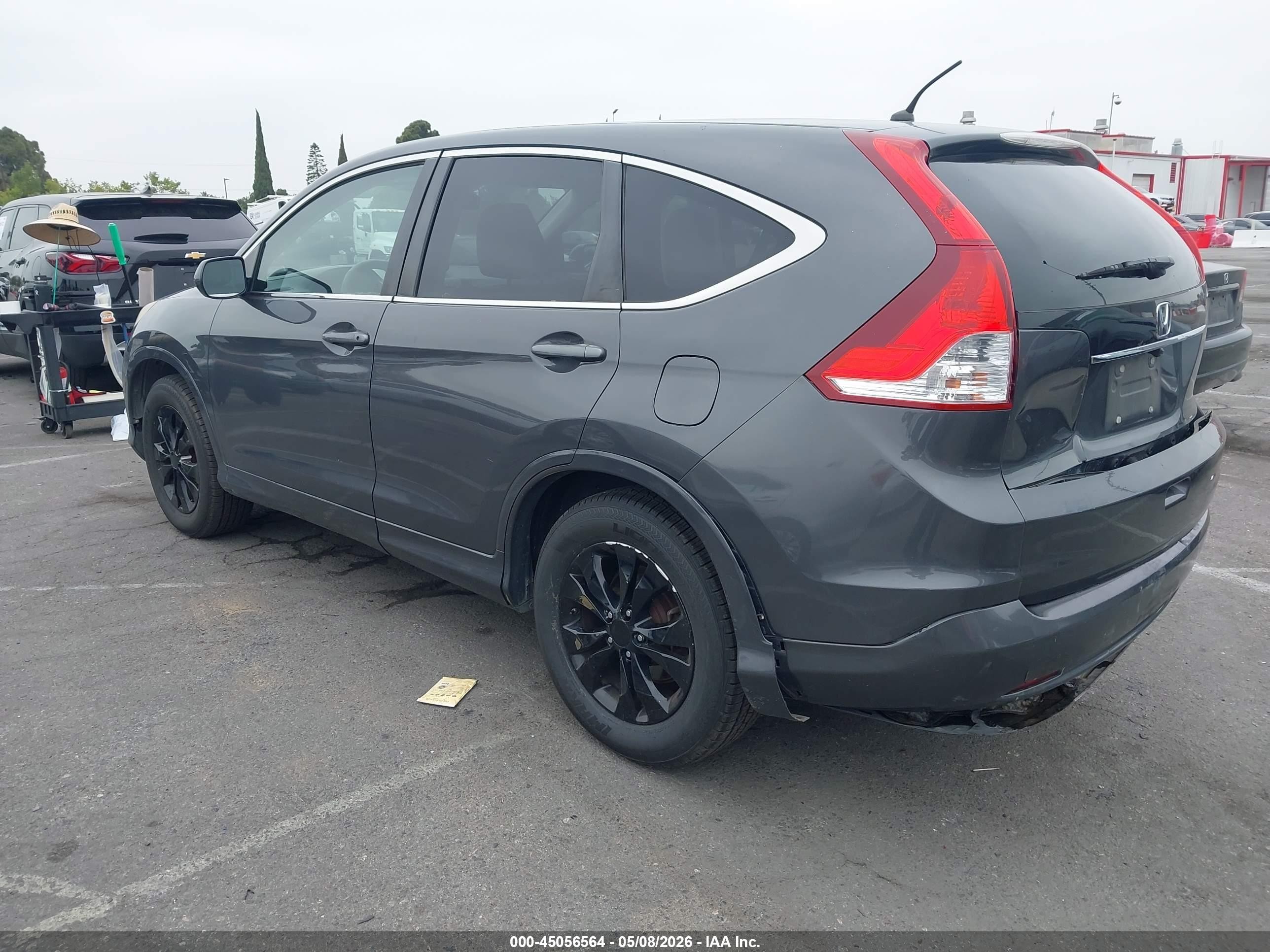 2013 Honda CR-V VIN 2HKRM3H53DH510929 IAAI salvage auction — Rear End, Salvage (California), sold $3,050 on 2026-07-09 (photo 3)
