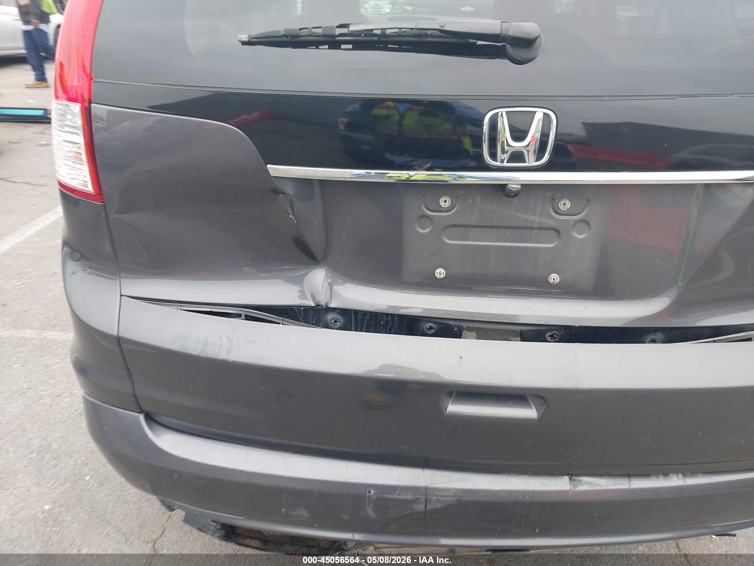 2013 Honda CR-V VIN 2HKRM3H53DH510929 IAAI salvage auction — Rear End, Salvage (California), sold $3,050 on 2026-07-09 (photo 6)