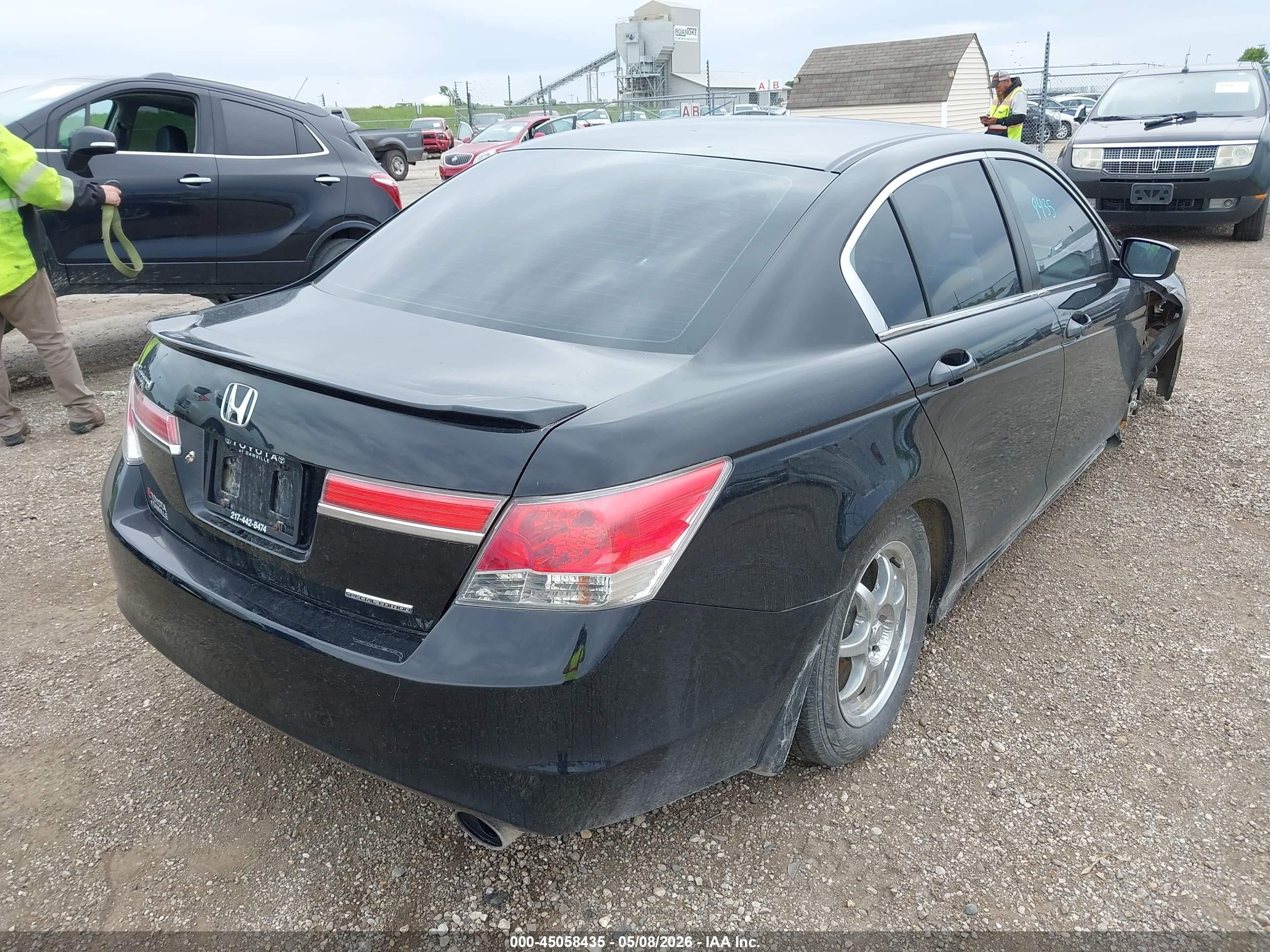 2012 Honda Accord VIN 1HGCP2F64CA045930 IAAI salvage auction — Unknown, Salvage (Illinois), sold $600 on 2026-07-12 (photo 4)