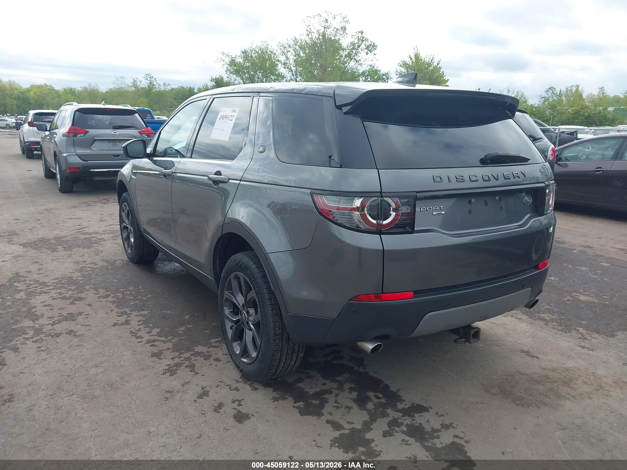 2019 Land Rover Discovery Sport VIN SALCR2FXXKH808498 IAAI salvage auction — Hail, Salvage (Ohio), sold $4,650 on 2026-06-30 (photo 3)