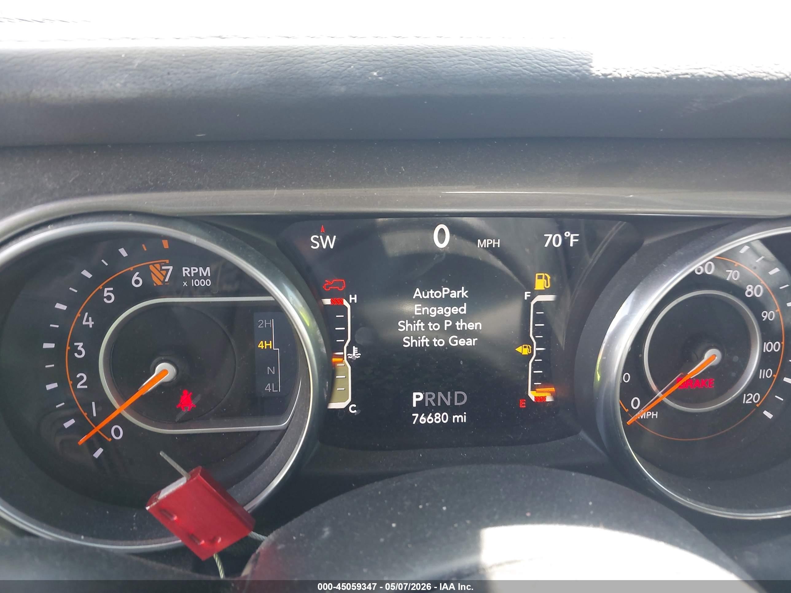 2018 Jeep Wrangler / VIN 1C4HJXEG4JW229570 IAAI salvage auction — Front End, Salvage (California), sold $10,300 on 2026-10-13 (photo 7)