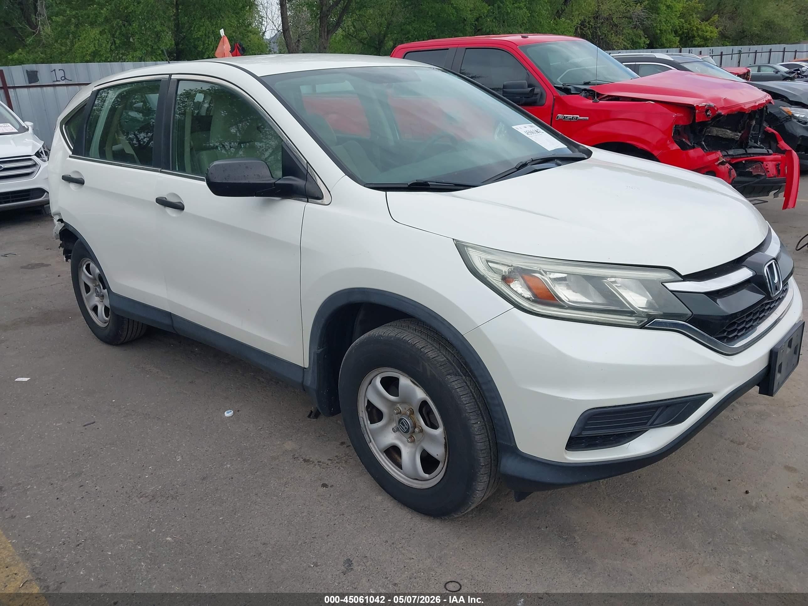 2015 Honda CR-V VIN 5J6RM3H32FL011319 IAAI salvage auction — Rear End, Salvage (Utah), sold $3,650 on 2026-07-09 (photo 1)