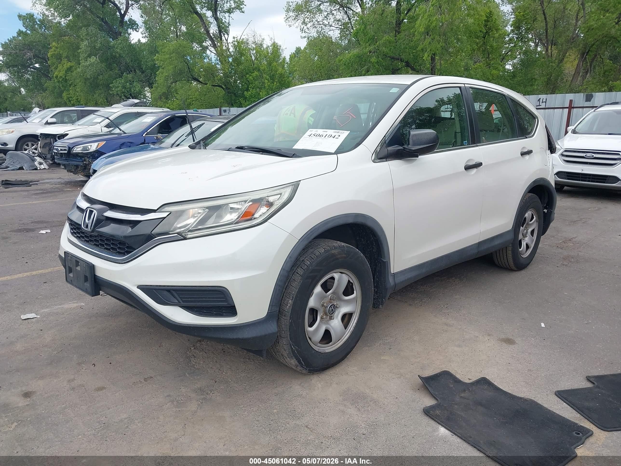 2015 Honda CR-V VIN 5J6RM3H32FL011319 IAAI salvage auction — Rear End, Salvage (Utah), sold $3,650 on 2026-07-09 (photo 2)