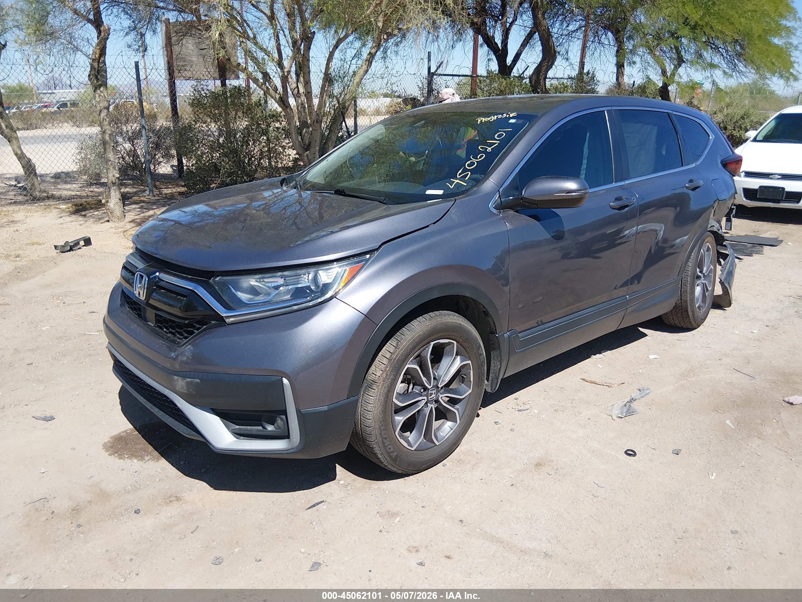 2022 Honda CR-V VIN 2HKRW1H55NH403428 IAAI salvage auction — Rear End, Salvage (Arizona), sold $6,800 on 2026-07-09 (photo 2)