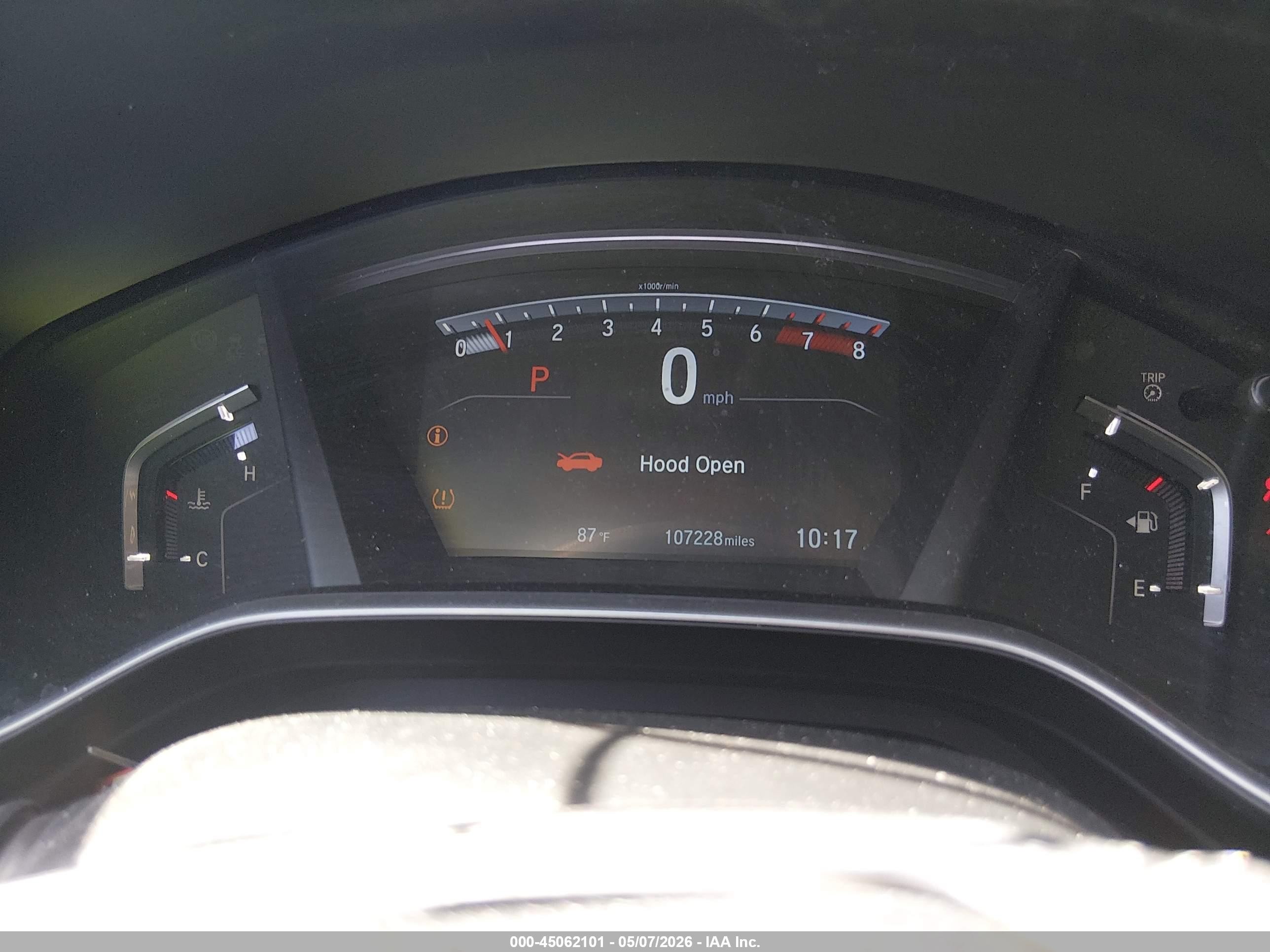 2022 Honda CR-V VIN 2HKRW1H55NH403428 IAAI salvage auction — Rear End, Salvage (Arizona), sold $6,800 on 2026-07-09 (photo 7)