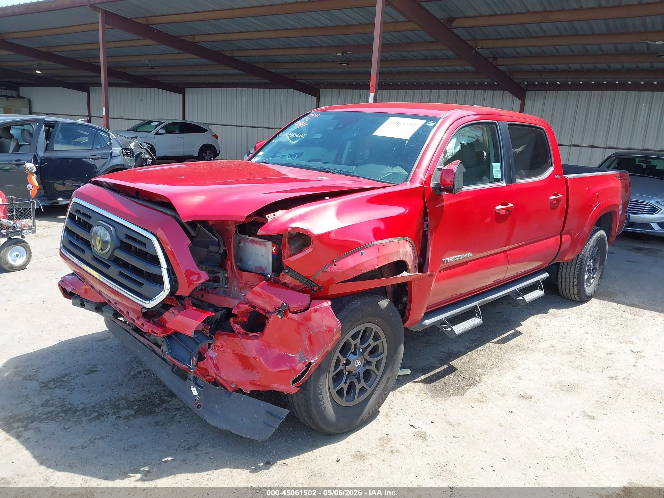 2018 Toyota Tacoma VIN 3TMBZ5DN0JM012391 IAAI salvage auction — Unknown, Salvage (California), sold $8,550 on 2026-07-09 (photo 2)