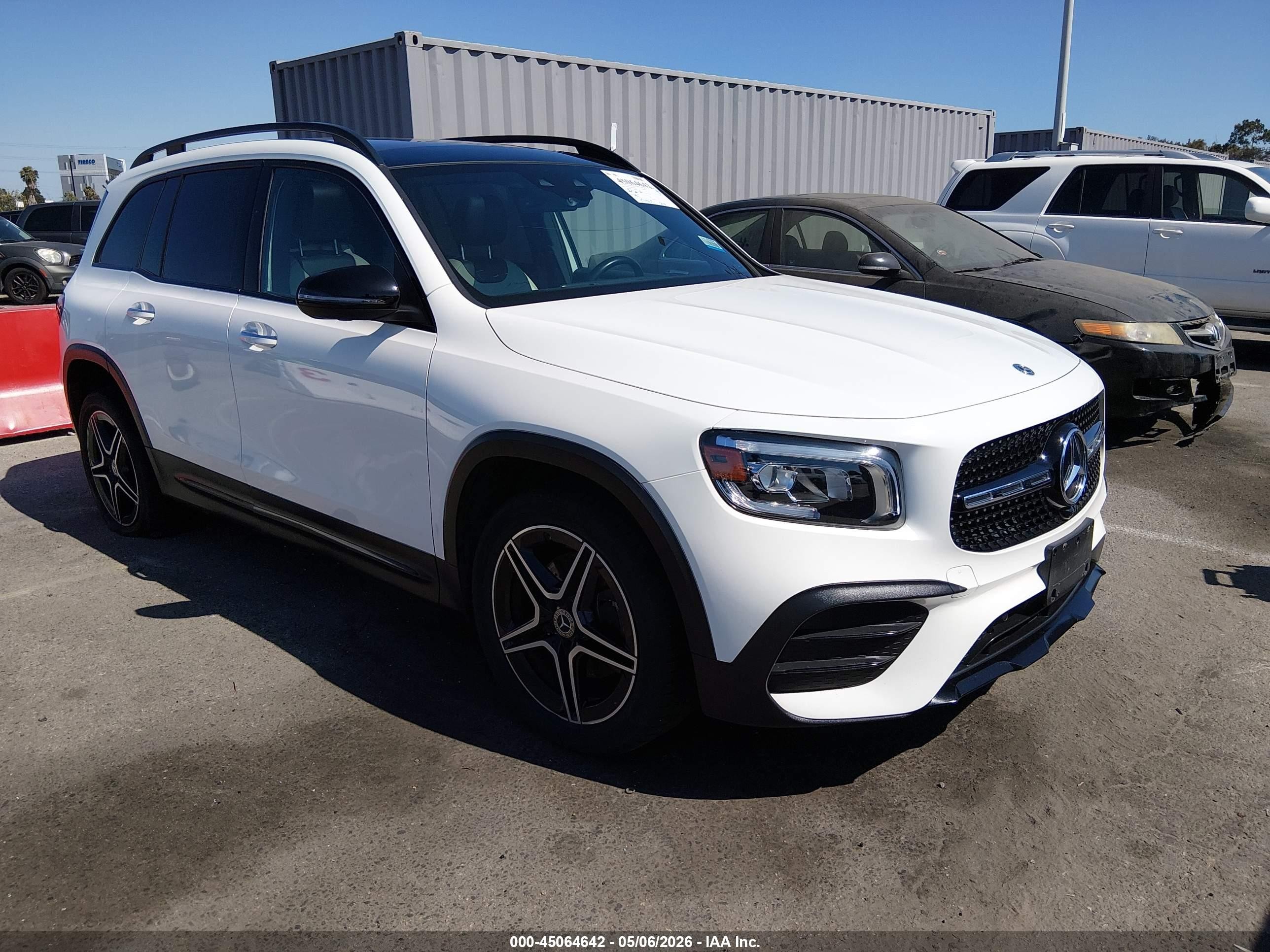 2020 Mercedes-Benz GLB-Class VIN W1N4M4GBXLW050855 IAAI salvage auction — Repossession, Clear - Dealer Only (California), sold $11,100 on 2026-07-02 (photo 1)