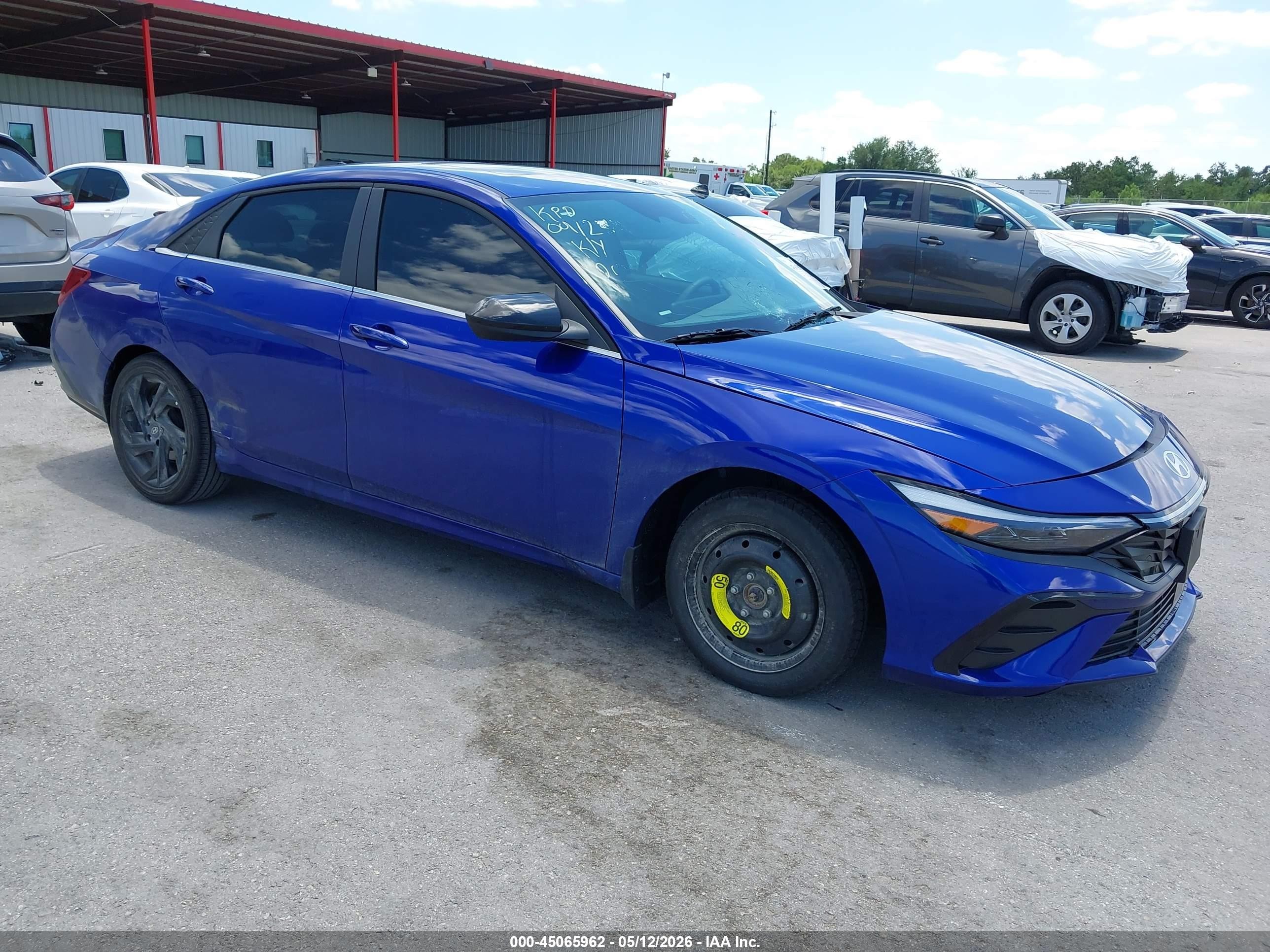 2026 Hyundai Elantra VIN KMHLS4DG3TU146620 IAAI salvage auction — Side, Salvage (Texas), sold $5,025 on 2026-09-03 (photo 1)