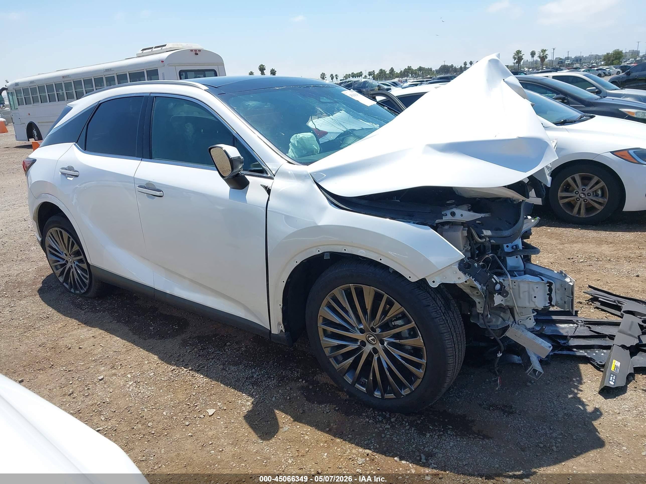 2023 Lexus Rx VIN 2T2BBMCA6PC022269 IAAI salvage auction — Front End, Salvage (California), sold $6,575 on 2026-07-13 (photo 1)