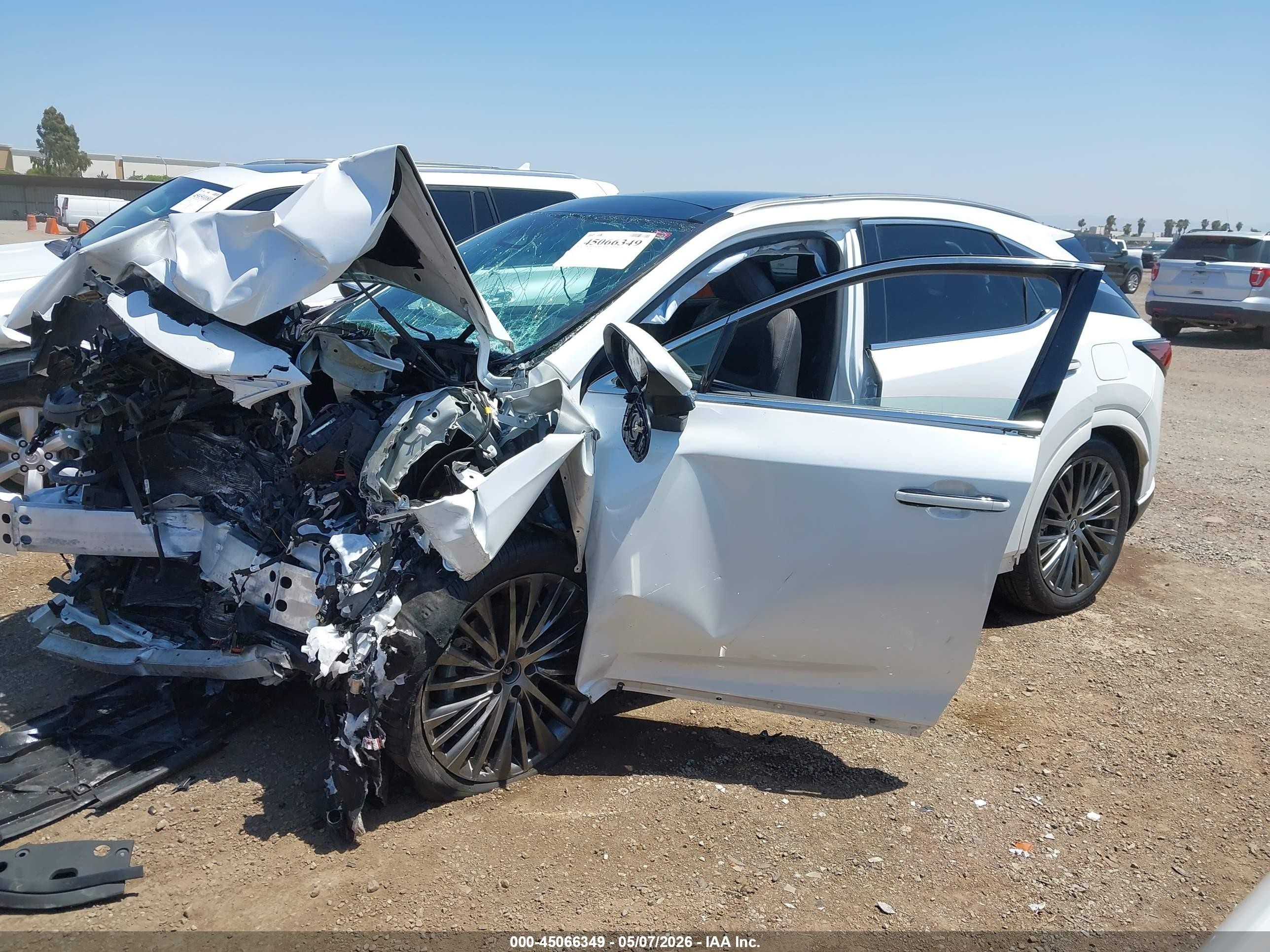 2023 Lexus Rx VIN 2T2BBMCA6PC022269 IAAI salvage auction — Front End, Salvage (California), sold $6,575 on 2026-07-13 (photo 2)