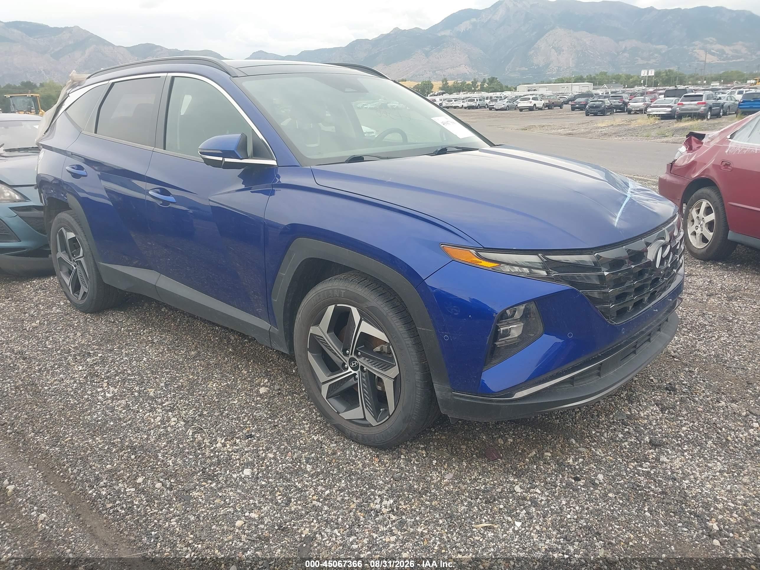 2022 Hyundai Tucson VIN 5NMJE3AE0NH003327 — IAAI salvage auction photo