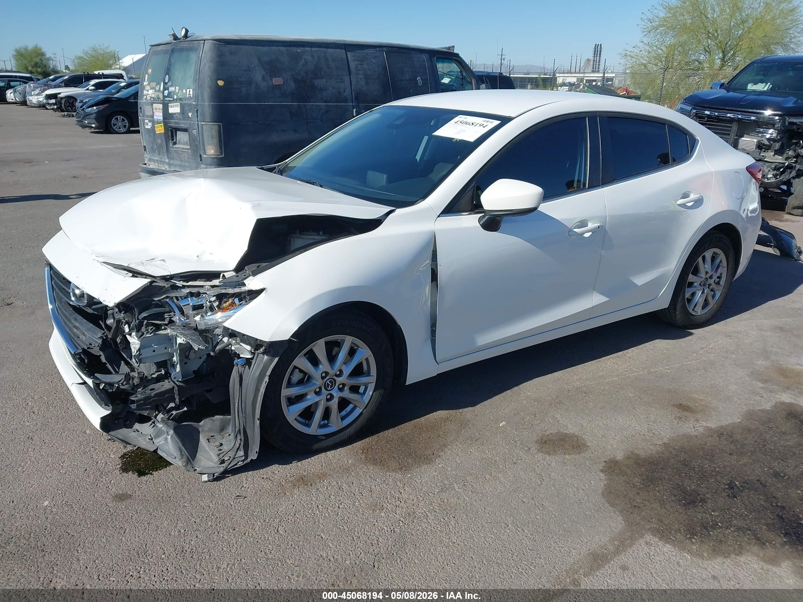 2018 Mazda 3 VIN 3MZBN1U74JM198357 IAAI salvage auction — Unknown, Salvage (Arizona), sold $3,150 on 2026-07-09 (photo 2)