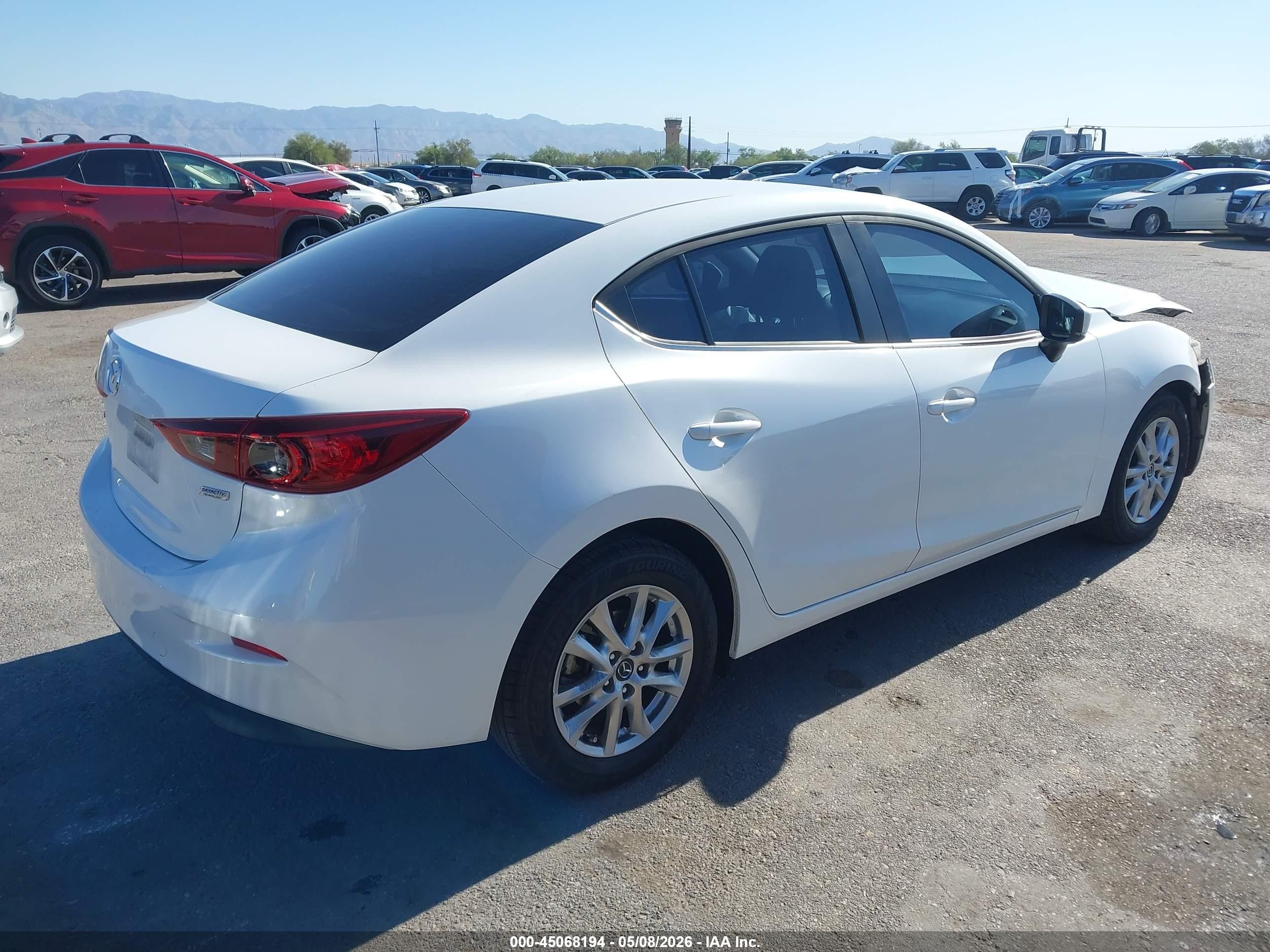 2018 Mazda 3 VIN 3MZBN1U74JM198357 IAAI salvage auction — Unknown, Salvage (Arizona), sold $3,150 on 2026-07-09 (photo 4)