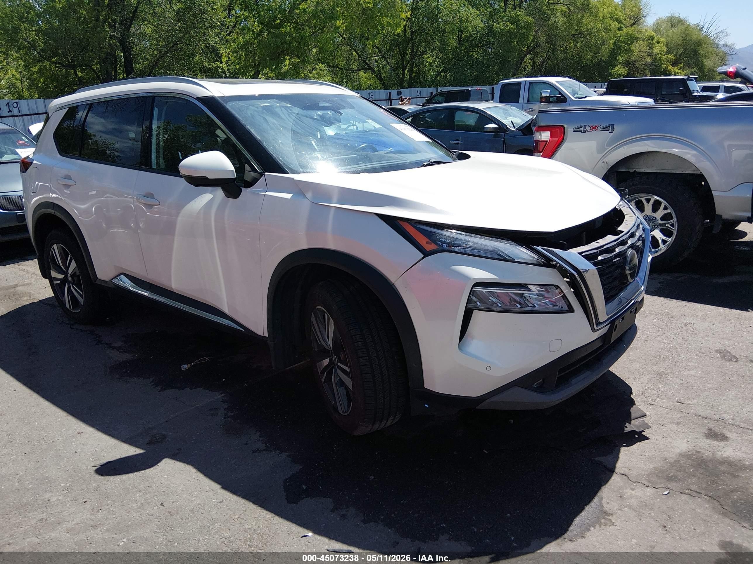 2021 Nissan Rogue VIN JN8AT3CB9MW205947 IAAI salvage auction — Unknown, Salvage (Utah), sold $6,300 on 2026-07-09 (photo 1)